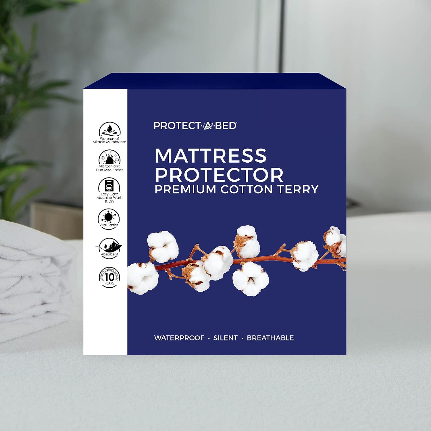 Protect-A-Bed Cool Waterproof Mattress Protector, King