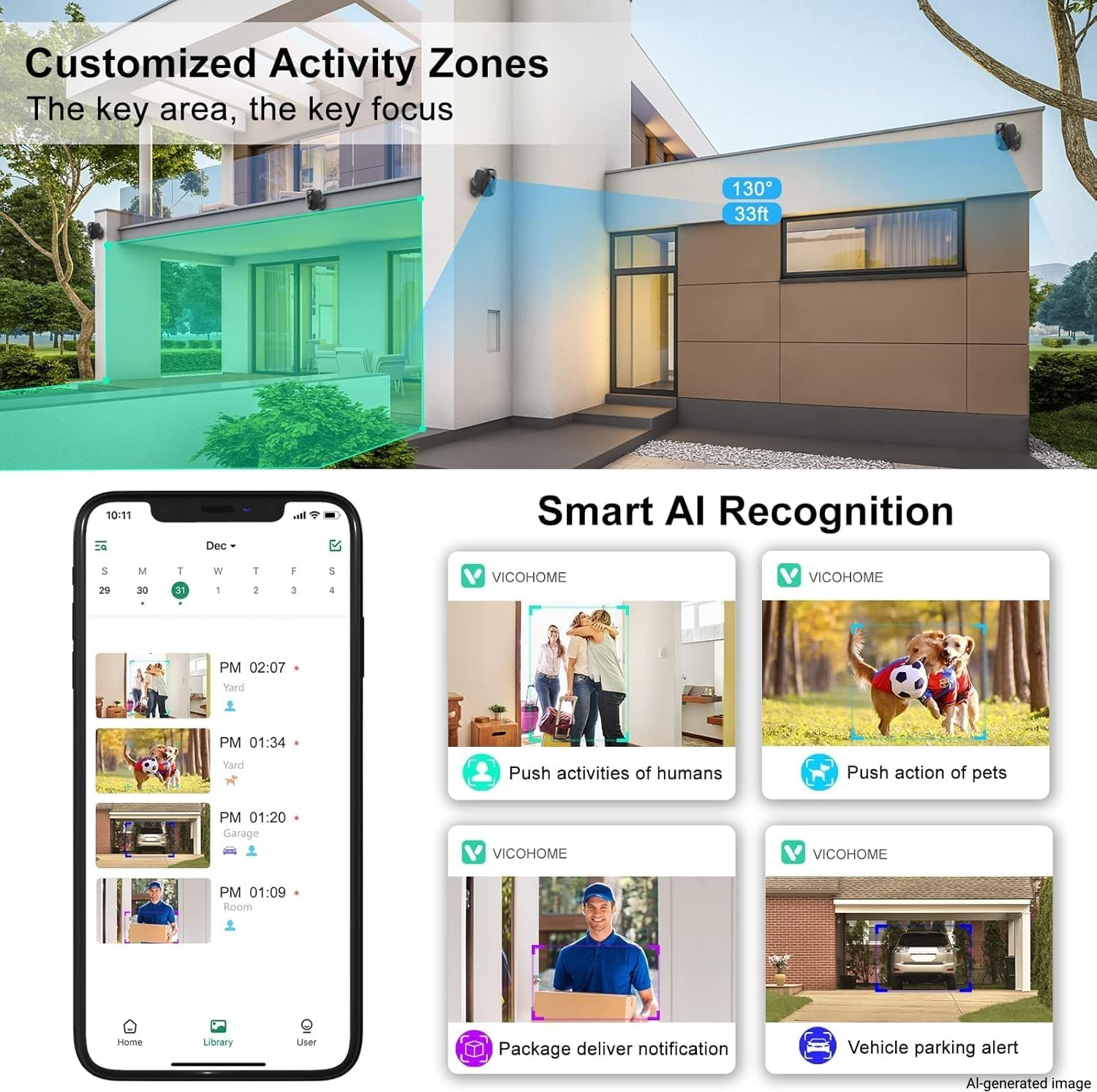 DCT Magnetic Security Camera Outdoor: See Who at Door in 2K - 10s No-Drill