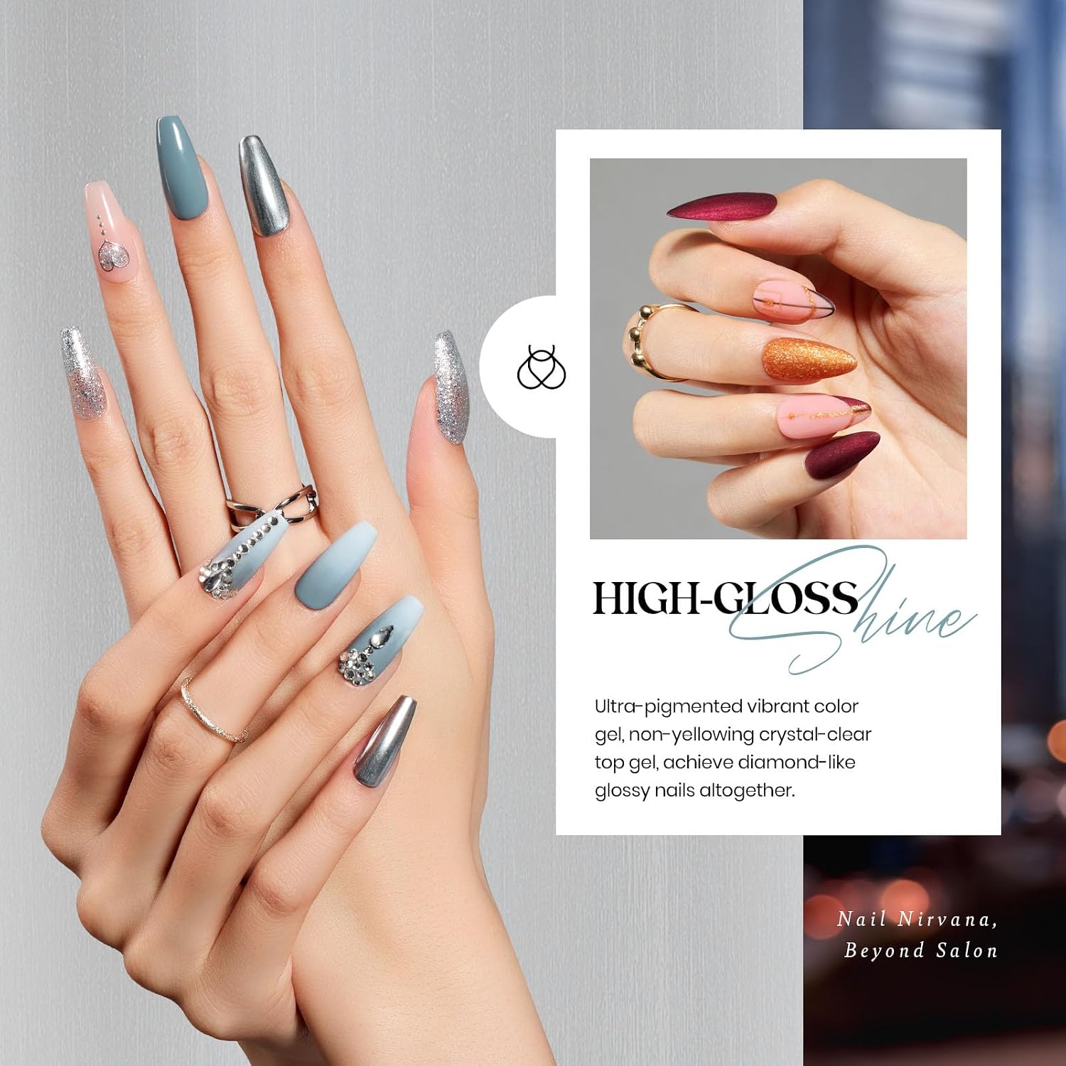 Beetles Gel Nail Polish Set with Base Glossy Matte Top Coat Macaron Gel