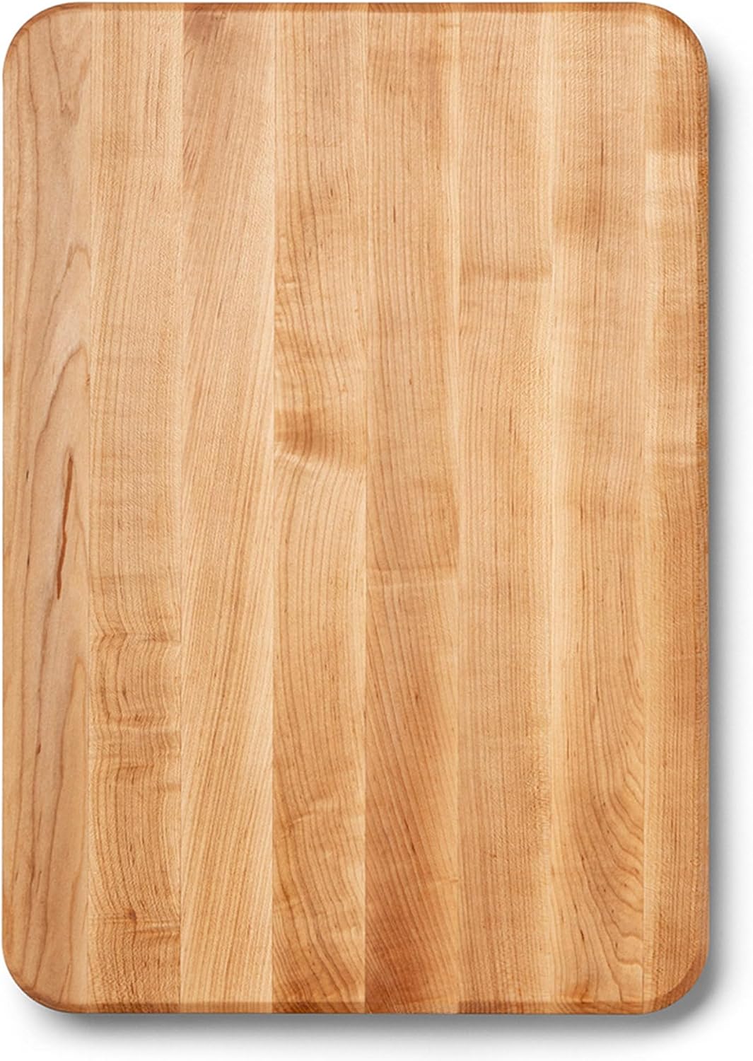 John Boos Chop-N-Slice Series Rectangular Maple Cutting Board, 20" x 14" x 1.25", 10 lb – Reversible Edge-Grain Butcher Block with Finger Grips, Made in the USA