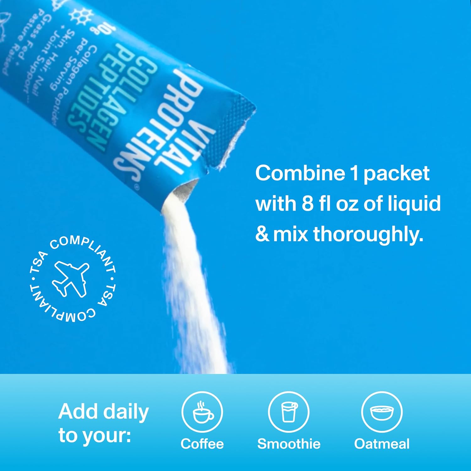 Vital Proteins Collagen Peptides Powder, Unflavored Stick Packs, 20 Count | 10g Hydrolyzed Collagen Peptide Per Packet, Supports Hair Skin & Nails, Travel-Friendly Stick Packs, 20 Servings