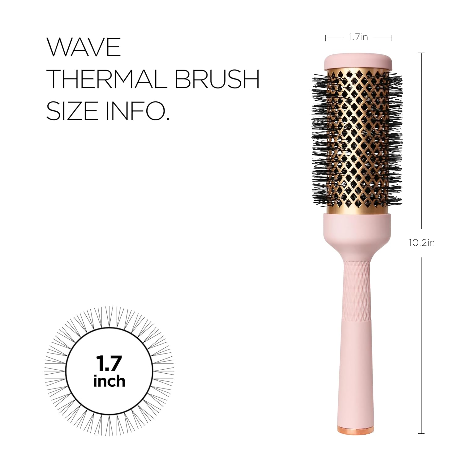 Magic Curling Round Brush (1 Inch) - Non-electronic, Self-Standing Round Brush, Great Blowout, Ceramic Coated Barrel, Quick Styling