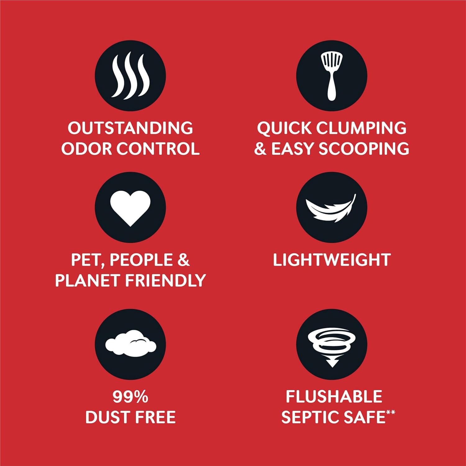 World's Best Cat Litter, Multiple Cat, Unscented, Lasts 2X Longer, 8 lb Bag | Controls tough multi-cat odors and lasts 2x longer; natural corn litter, quick clumping, flushable, 99% dust free