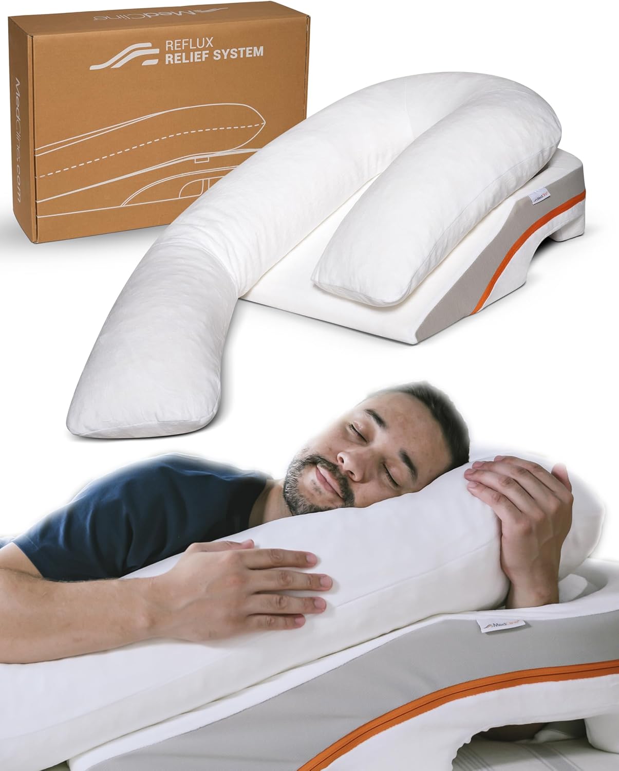 MedCline Acid Reflux Relief System with Extra Cases, 5'4" and Under