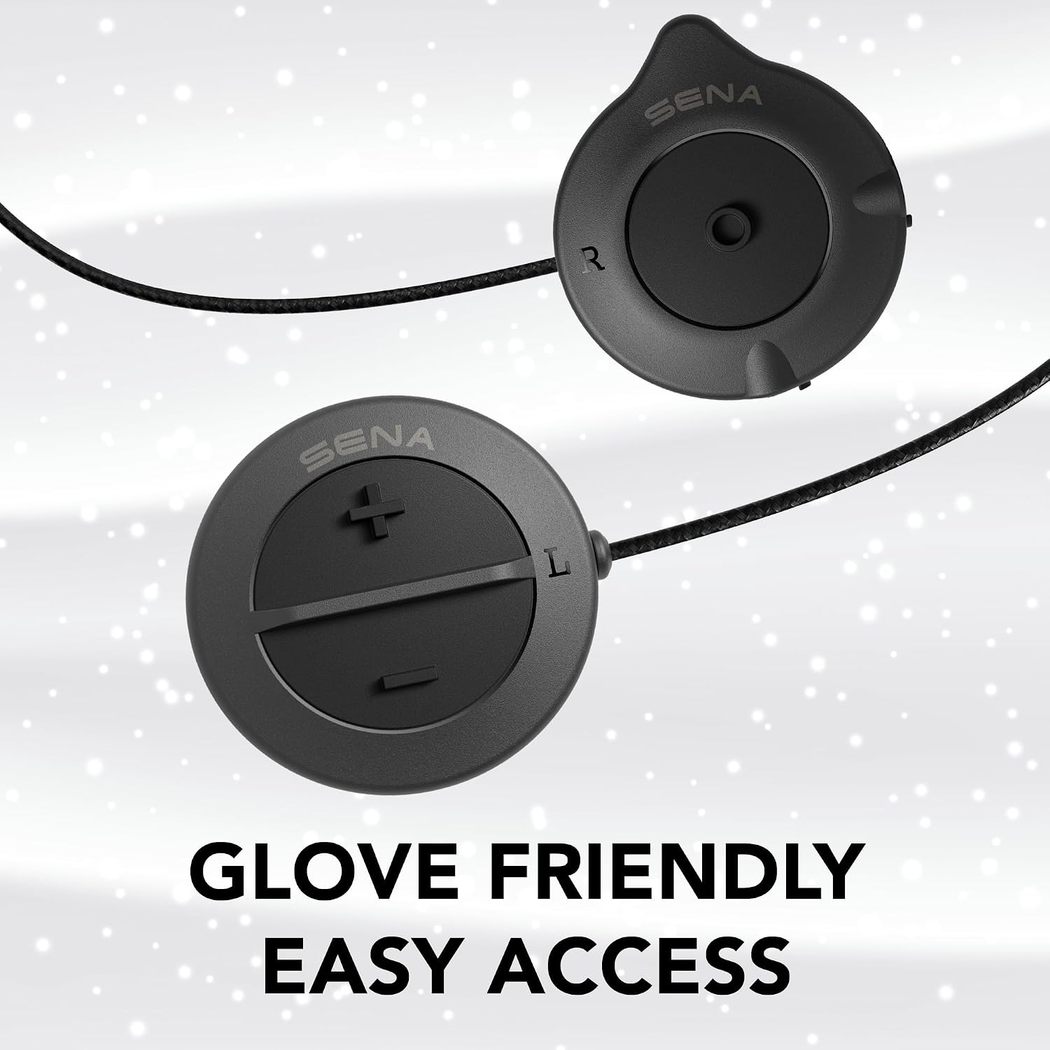 Sena Snowtalk 2 - Universal Bluetooth Headset for Snow Helmets with Built-in Wireless Intercom
