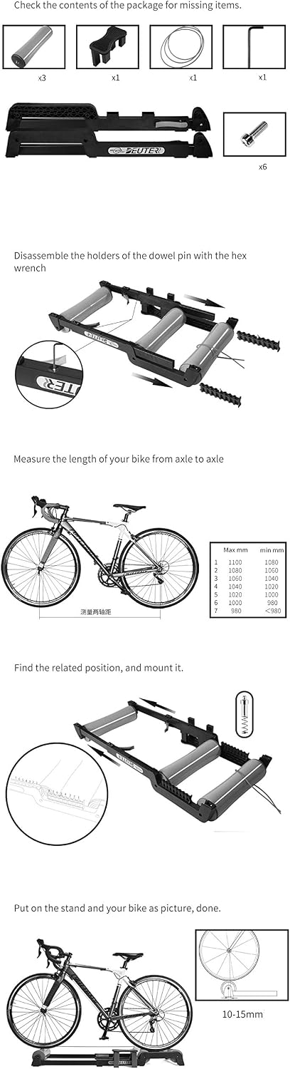 Bike Trainer Stand Bicycle Roller Riding Platform Mountain Bike Riding Platform Indoor Training Platform for Mountain Roads Fitness Equipment