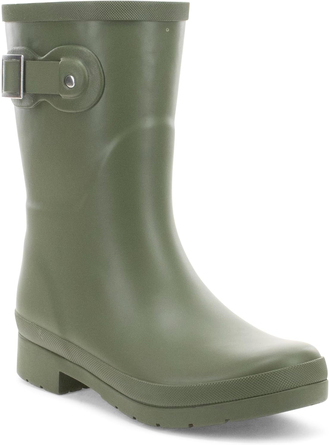 Chooka Women's Waterproof Mid-Height Faux Fur Lined Pull-On Rain Boot