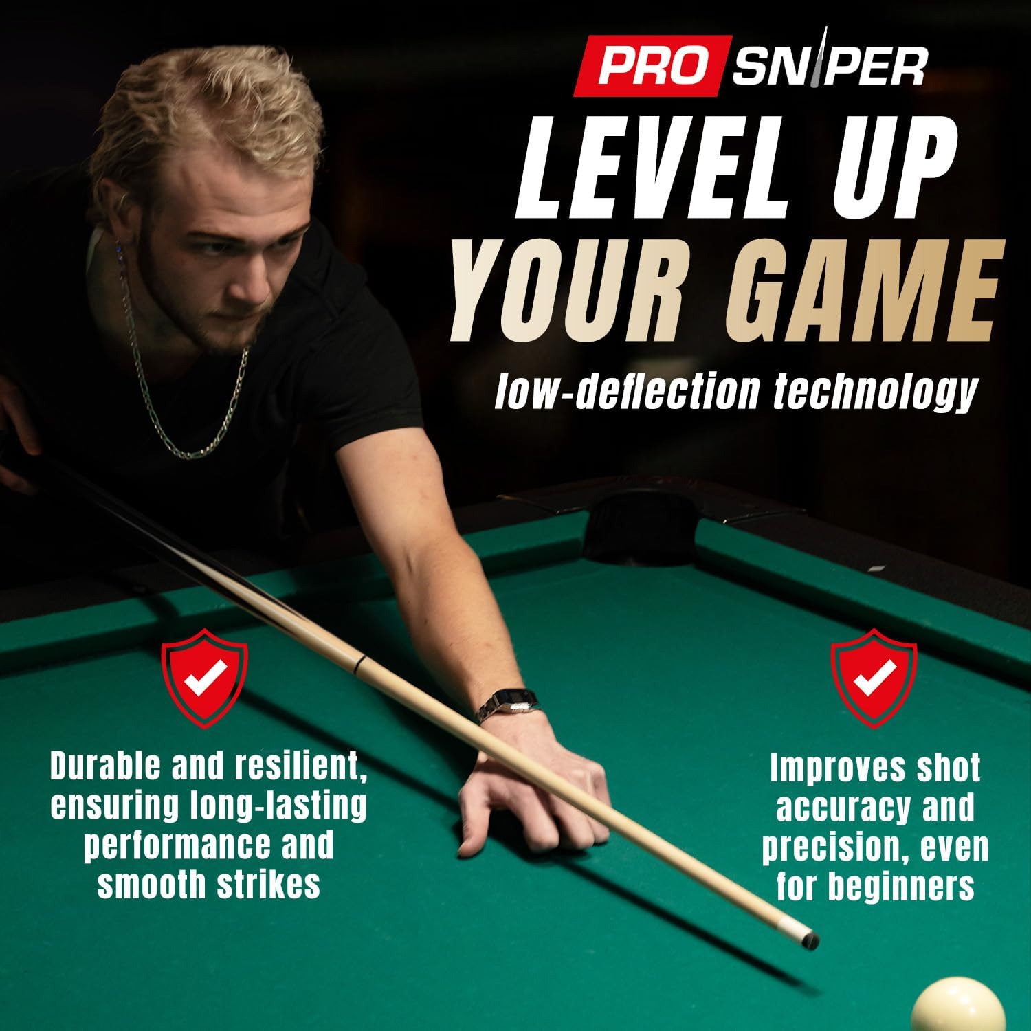 Prosniper Premium Pool Sticks Set of 4 | 58-Inch