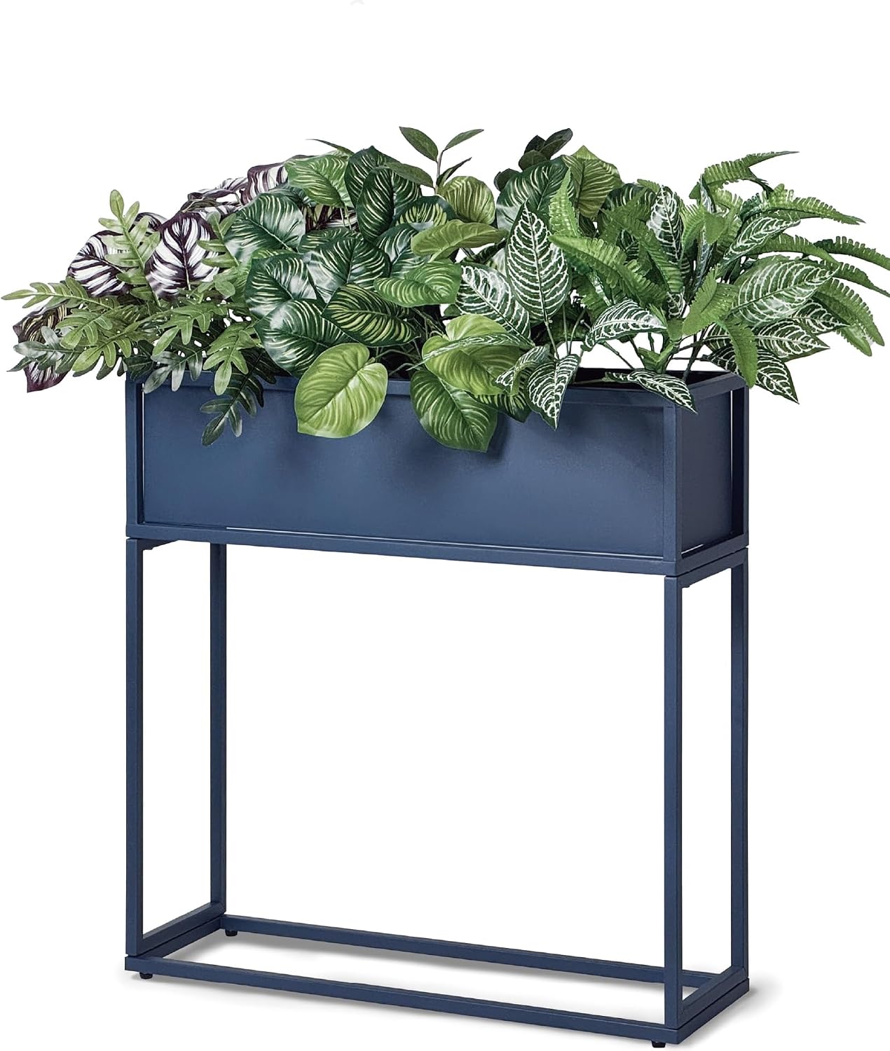 Cocoyard Metal Elevated Planter Box - 28" Raised Garden Bed with Legs for Indoor and Outdoor - Tall Rectangle Planter with Felt Liner