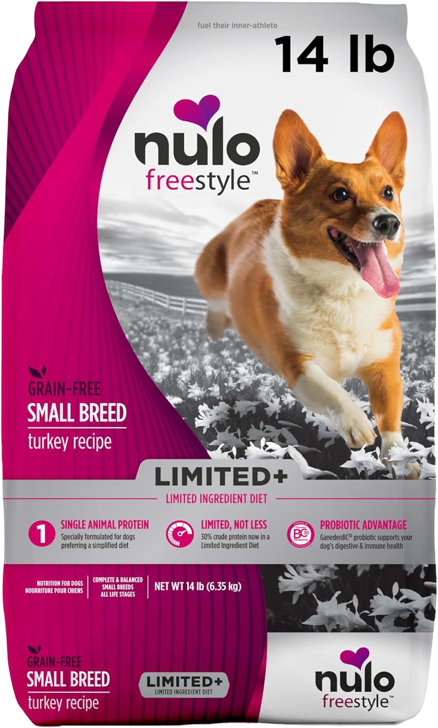 Nulo Freestyle Limited Ingredient Dry Dog Food for Small Breeds - High Protein Turkey Recipe, Natural Grain Free Dog Food for Food Sensitivities
