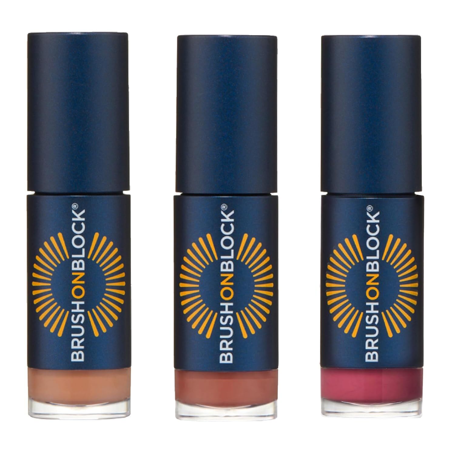 Brush On Block Full Face Sun Protection Kit, Translucent Mineral Powdered Sunscreen & Protective Lip Oil SPF 30, Reef Friendly, FSA HSA Eligible
