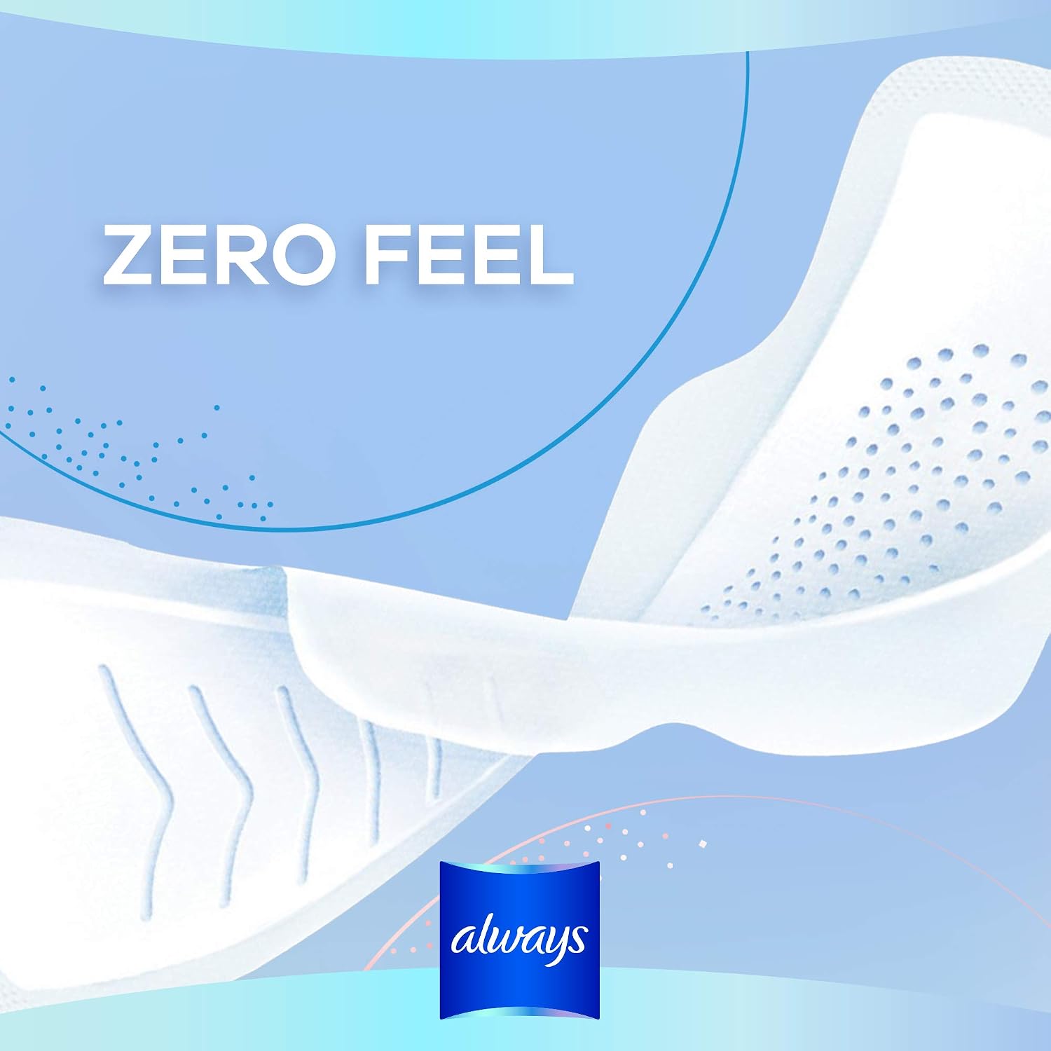 Always Infinity Feminine Pads for Women, Size 3, Extra Heavy Flow, with Wings, Unscented, 28 CT