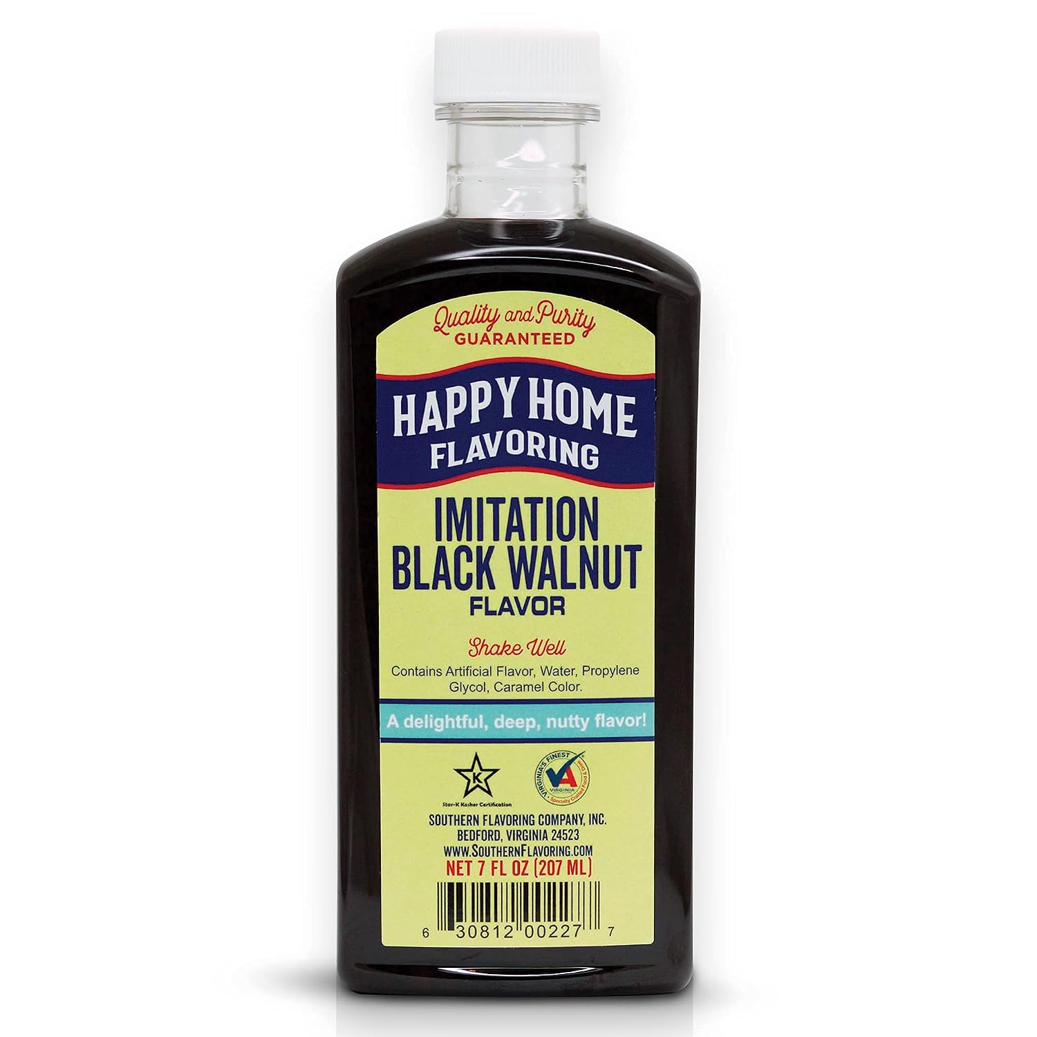 Happy Home Imitation Clear Butter Flavoring, Non-Alcoholic, Certified Kosher, 7 oz.