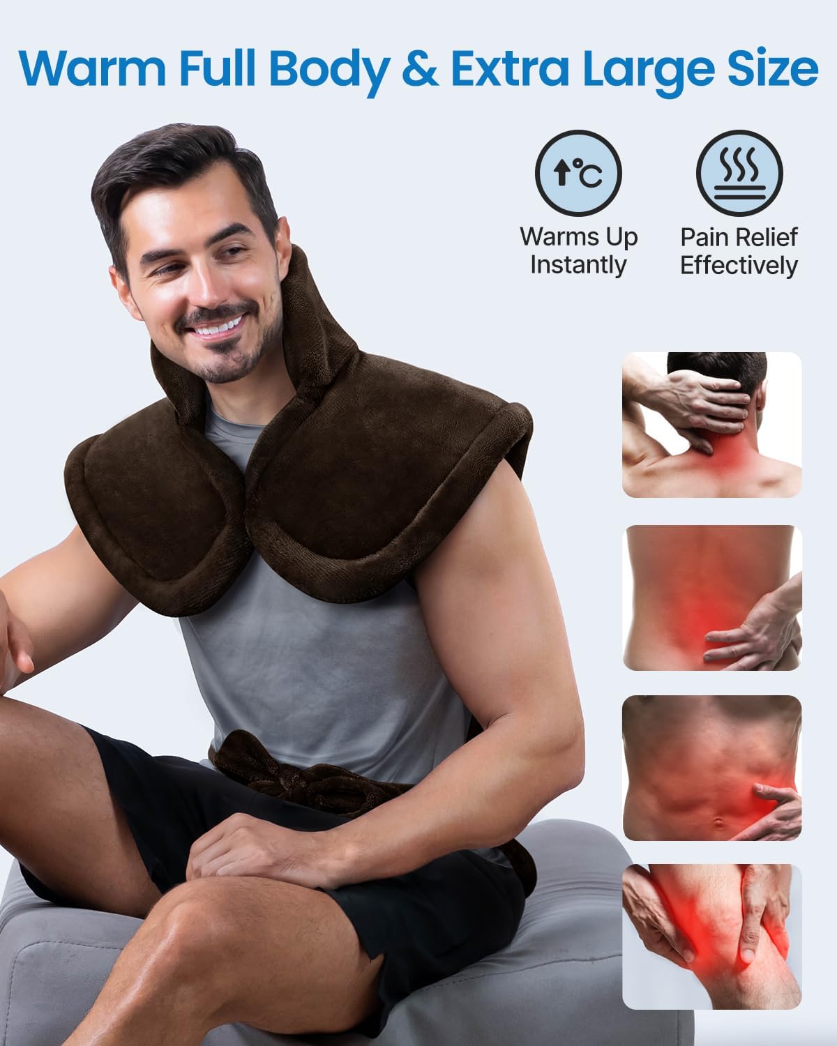 RENPHO Heating Pad for Back, Gift for Women & Men, FSA Eligible HSA