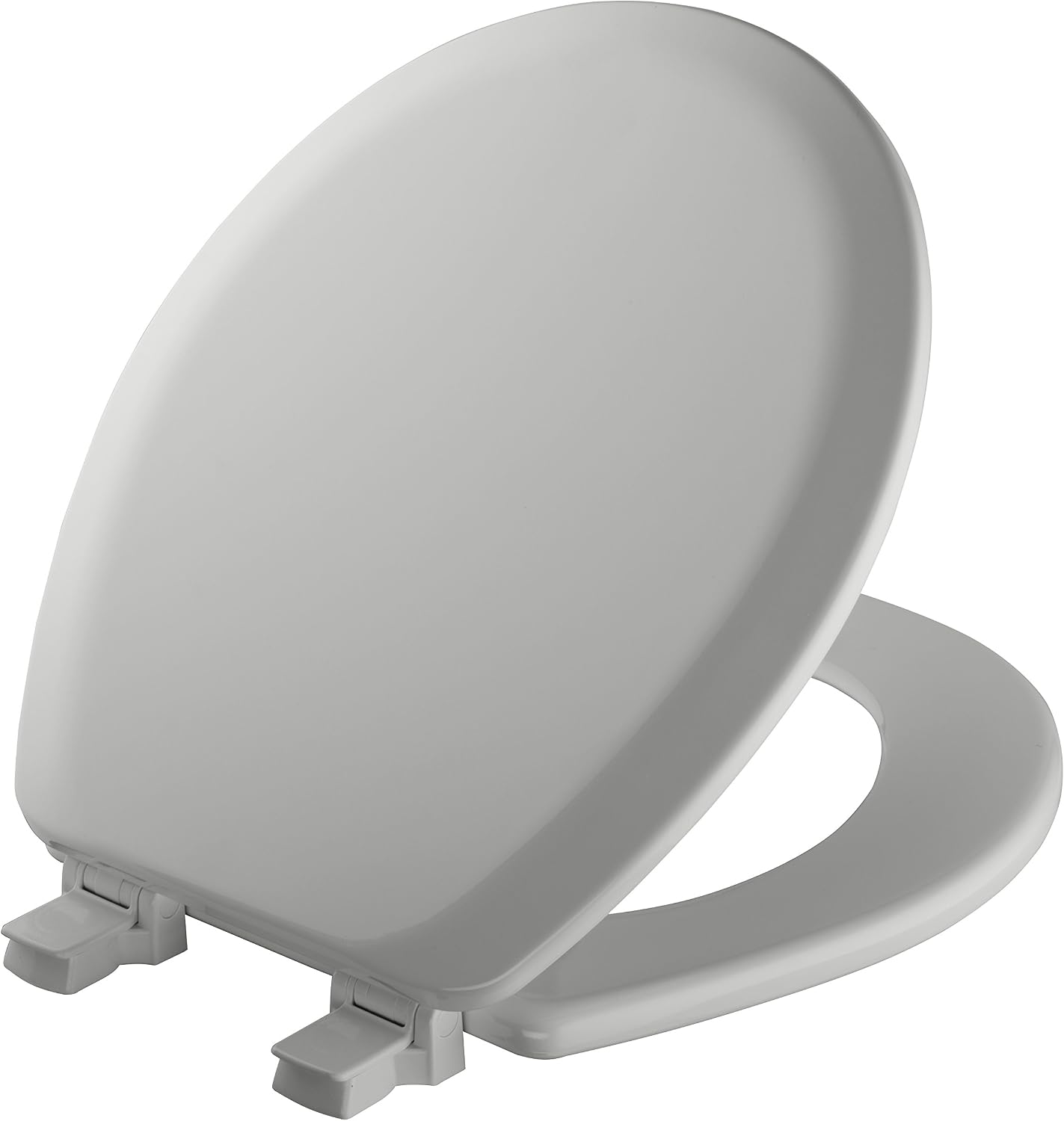 Mayfair Cameron Black Toilet Seat, Non Slip Heavy Duty Wood, Easy Clean, Made in USA, Round