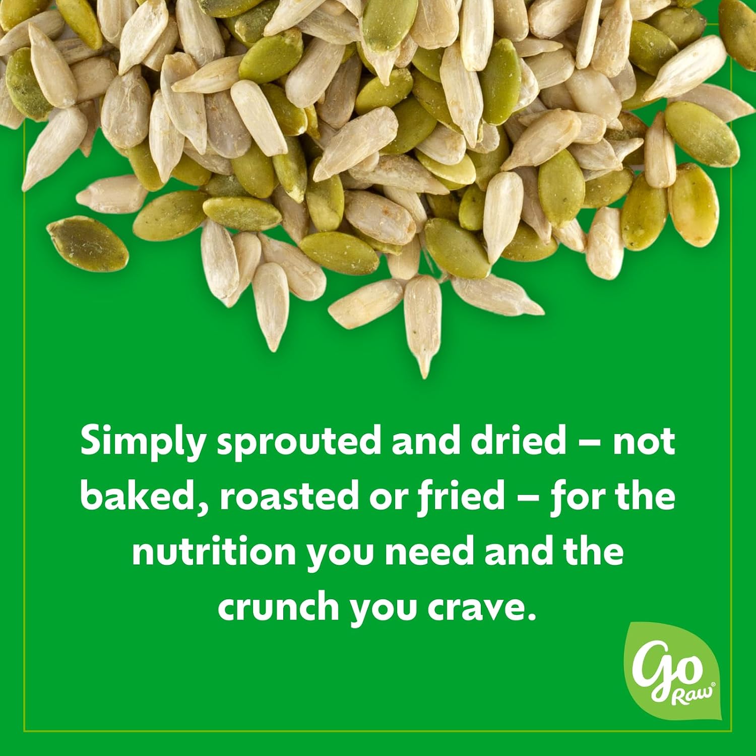 Go Raw Organic Sprouted Pumpkin Seeds - Sea Salted Pepita Snack | Keto, Non-GMO, Vegan, Gluten-Free, Kosher, Paleo, Protein-Packed Superfood, Healthy Vegan Snack for Adults and Kids, 14oz Bag