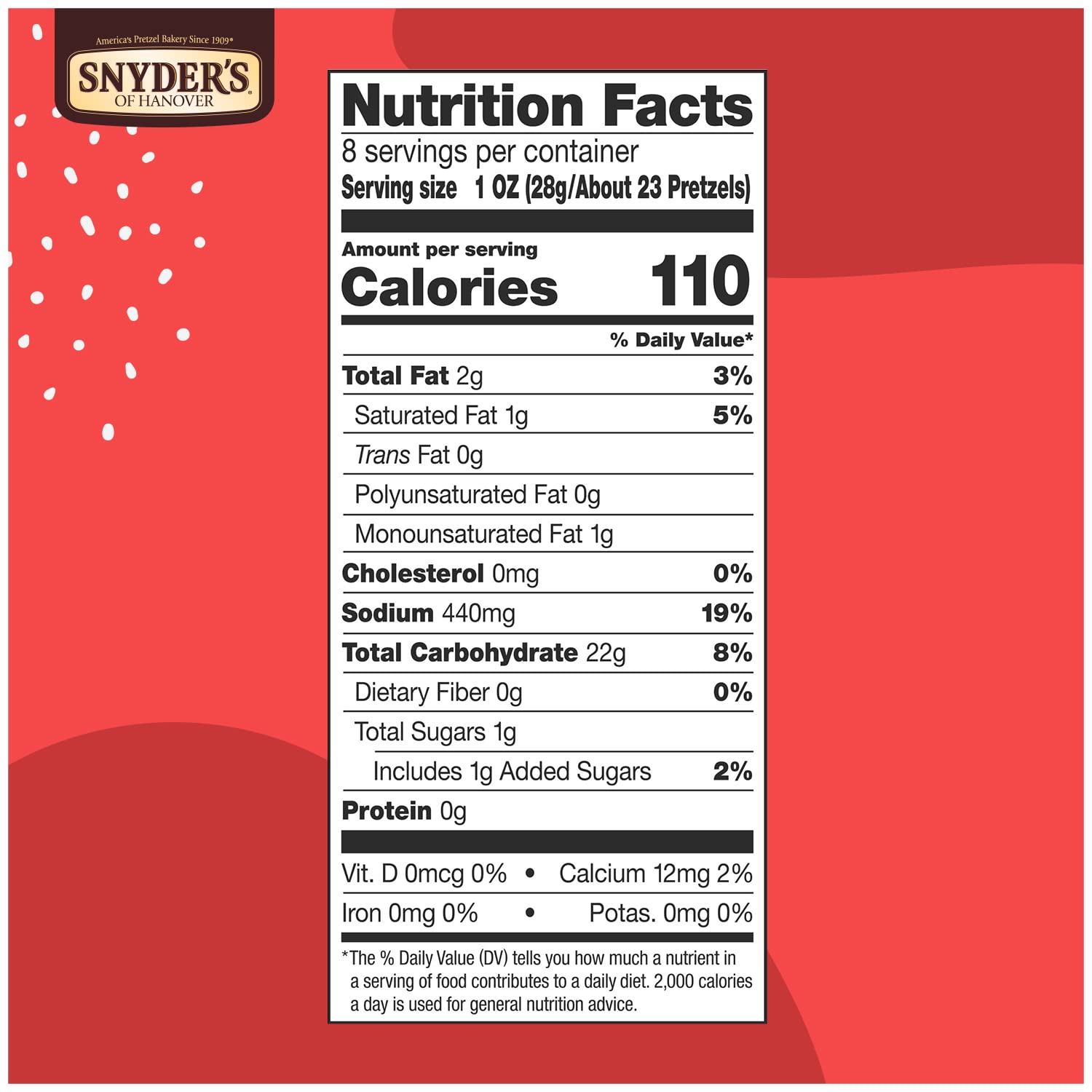 Snyder's of Hanover Gluten Free Mini Pretzels, 8 Oz 1 bag