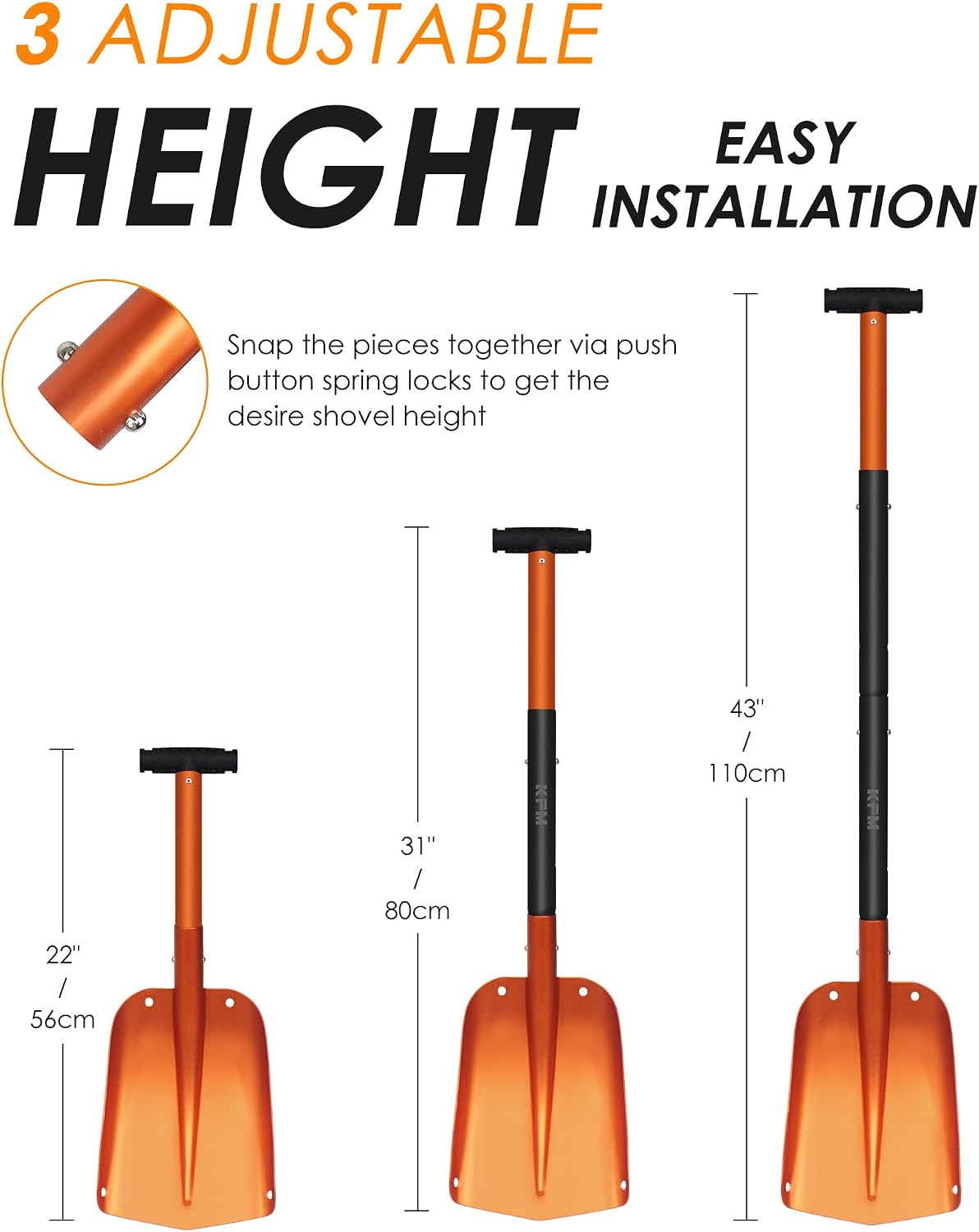 KFM Aluminum Snow Shovel