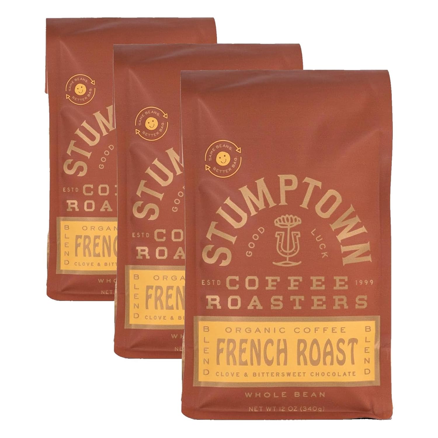 Stumptown Coffee Roasters, Dark Roast Organic Whole Bean Coffee, 100% Arabica Coffee - French Roast 12 Ounce Bag with Flavor Notes of Clove and Bittersweet Chocolate