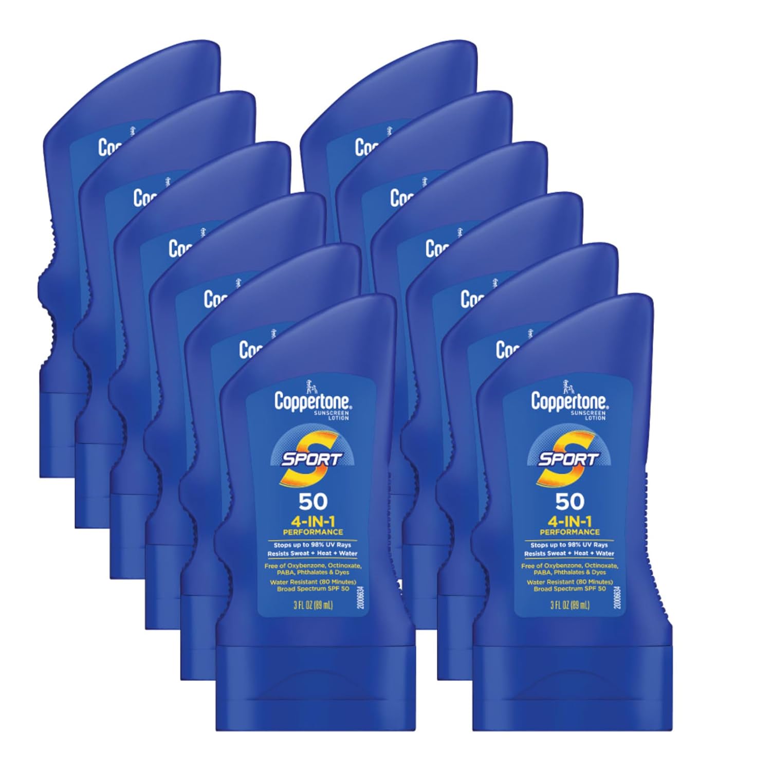 Coppertone SPORT Sunscreen Lotion SPF 30, 7 FL OZ | Sunscreen Lotion with Vitamin E, Sweat, Heat and Water Resistant, PABA, Oxybenzone, Octinoxate, Paraben and Dye Free
