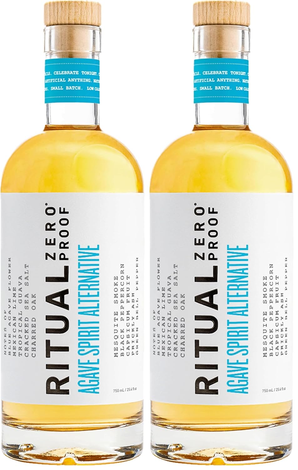 RITUAL ZERO PROOF Agave Spirit Alternative | Award-Winning Non-Alcoholic Spirit | 25.4 Fl Oz (750ml) | Zero Calories | Sustainably Made in USA