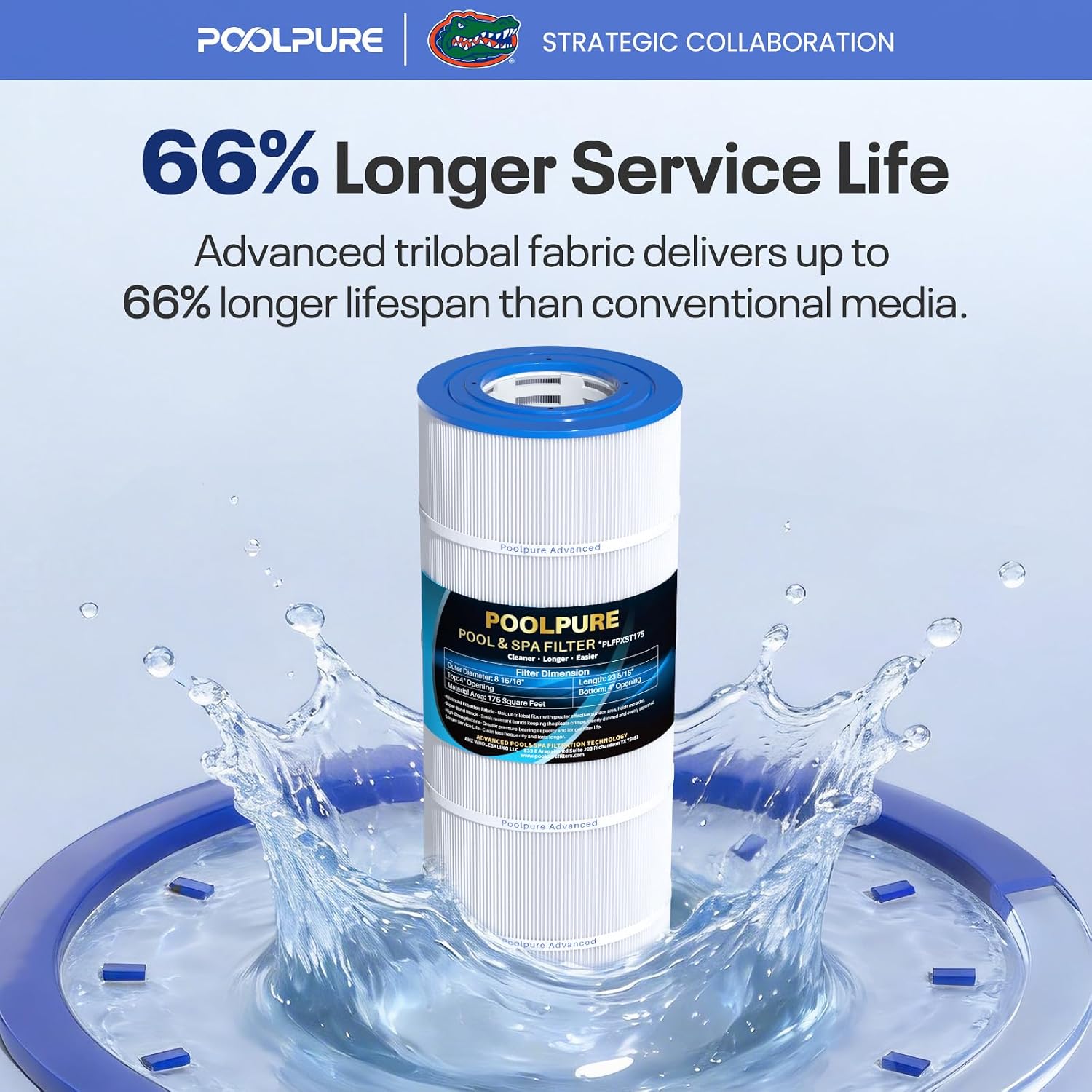 POOLPURE PXST100 Pool Filter Replaces Hayward X-Stream CC1000 1PACK