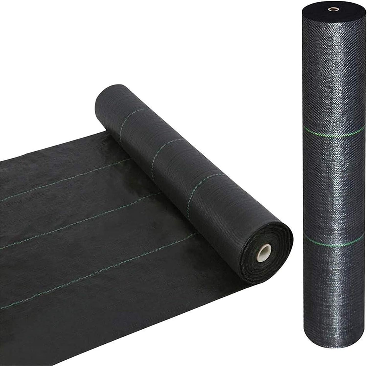 Goasis Lawn Weed Barrier Control Fabric Ground Cover Membrane Garden Landscape Driveway Weed Block Nonwoven Heavy Duty 125gsm Black,3FT x 100FT