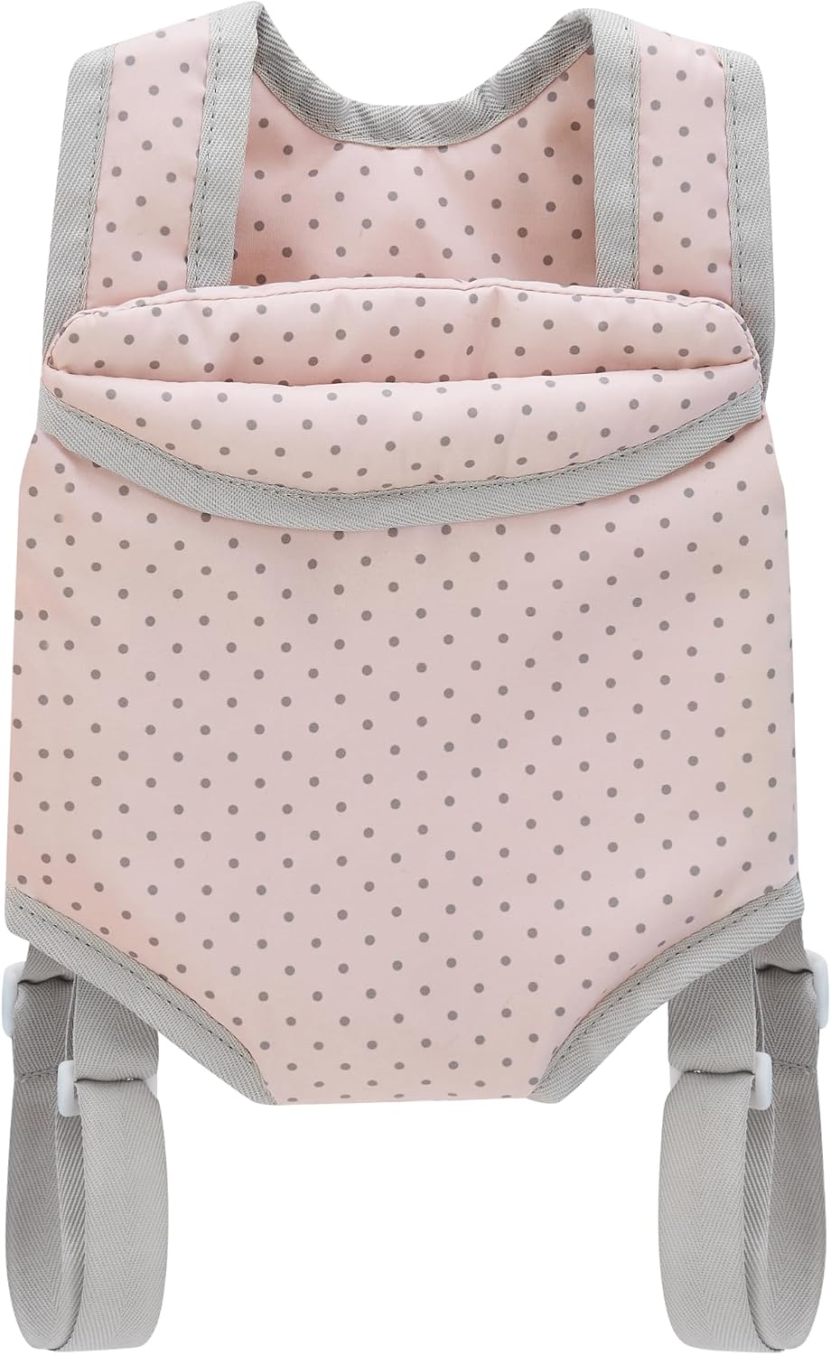 Olivia's Little World Doll Jogging-Style Stroller with Canopy, Storage Underneath, Pink and Cream and Gray | Canopy, Storage Underneath