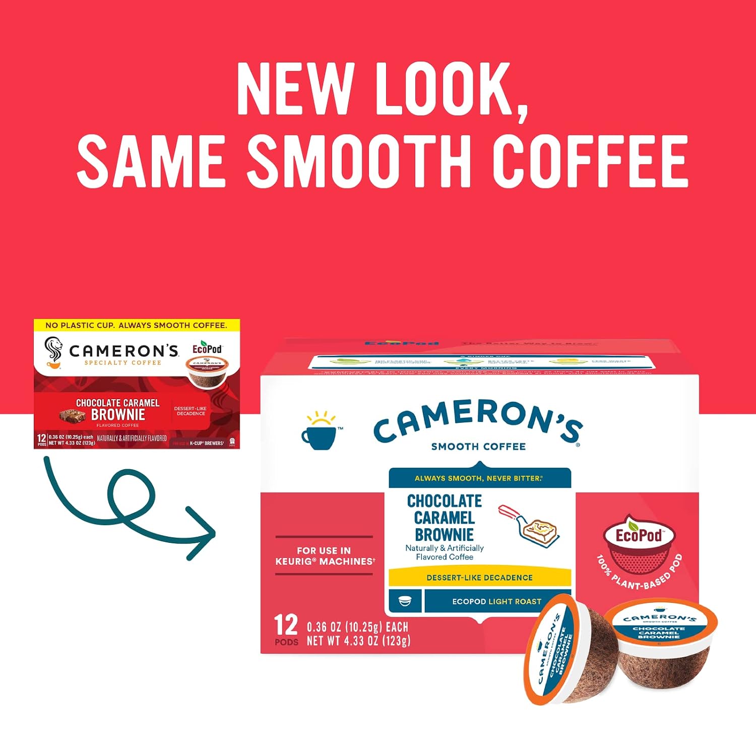 Cameron's Coffee Single Serve Pods, Kona Blend, 32 Count (Pack of 1)