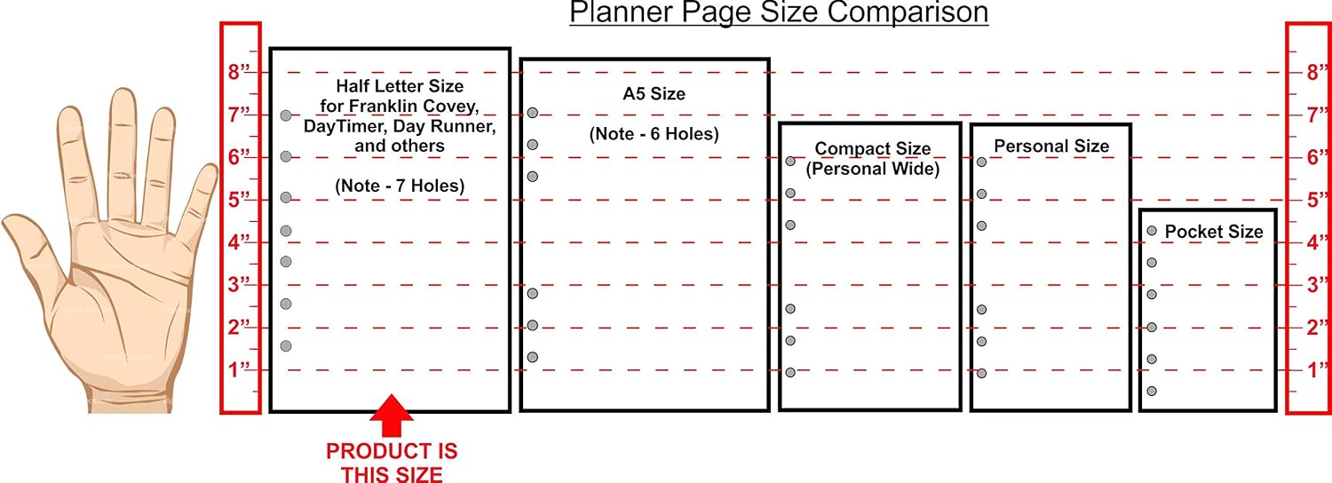 FC Classic Payment/Expense Record & Check Register, 50 Sheets, 5.5" x 8.5" | For 7-Ring FC Notebooks. Record payments, expenses, account balance. Ink-friendly heavyweight paper.