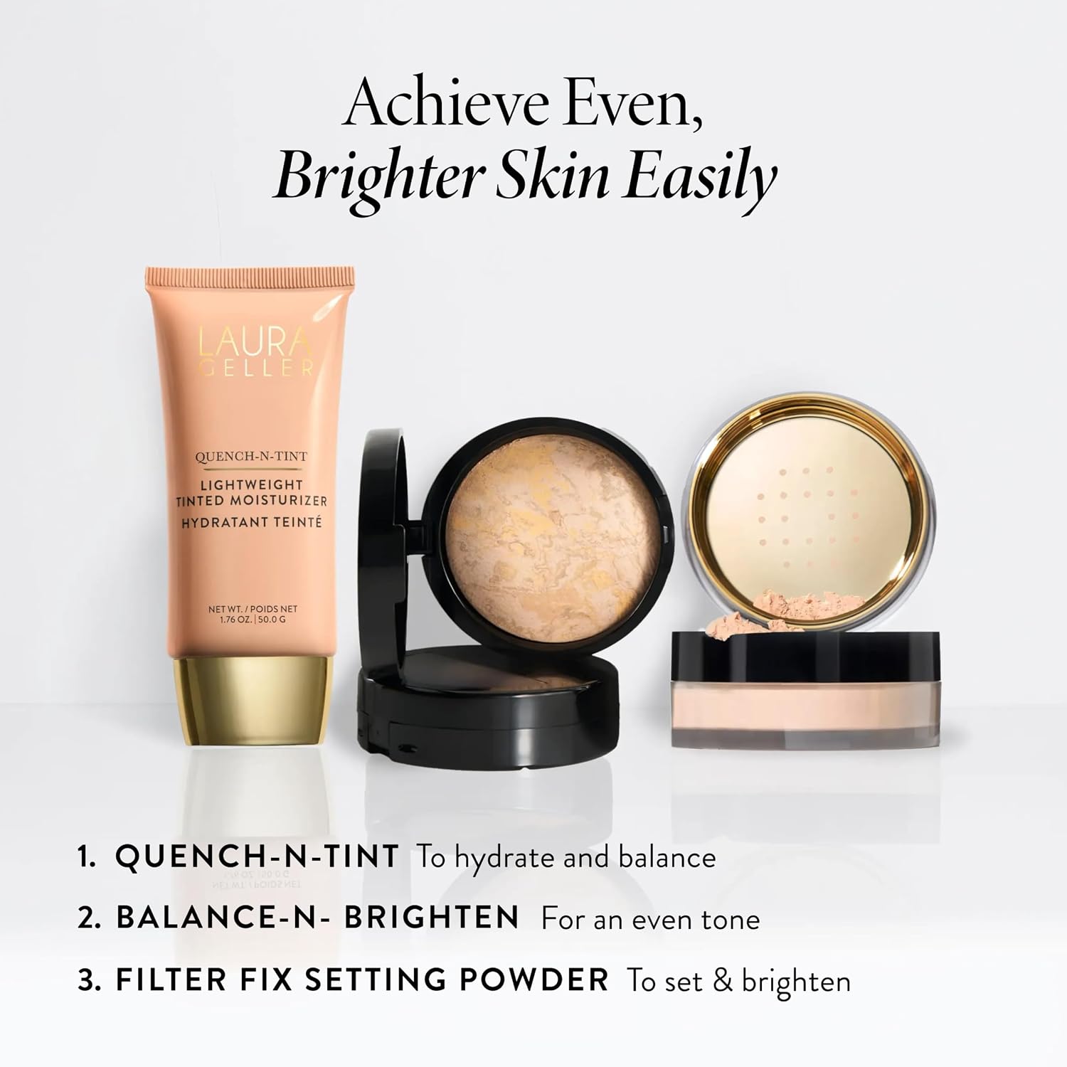 LAURA GELLER Quench-n-Tint Tinted Moisturizer, Hydrating - Light