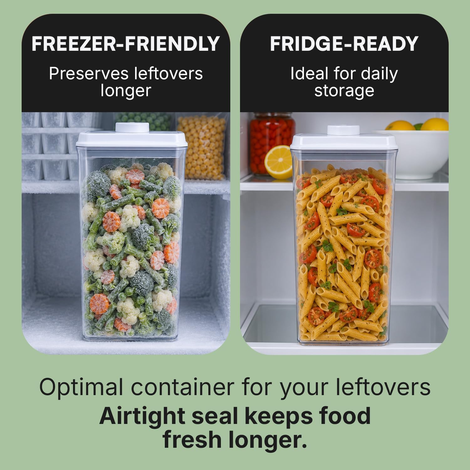 Bop Top Airtight Food Storage Containers | Pop-Top Lid | 16.5 Cups / 135 Oz