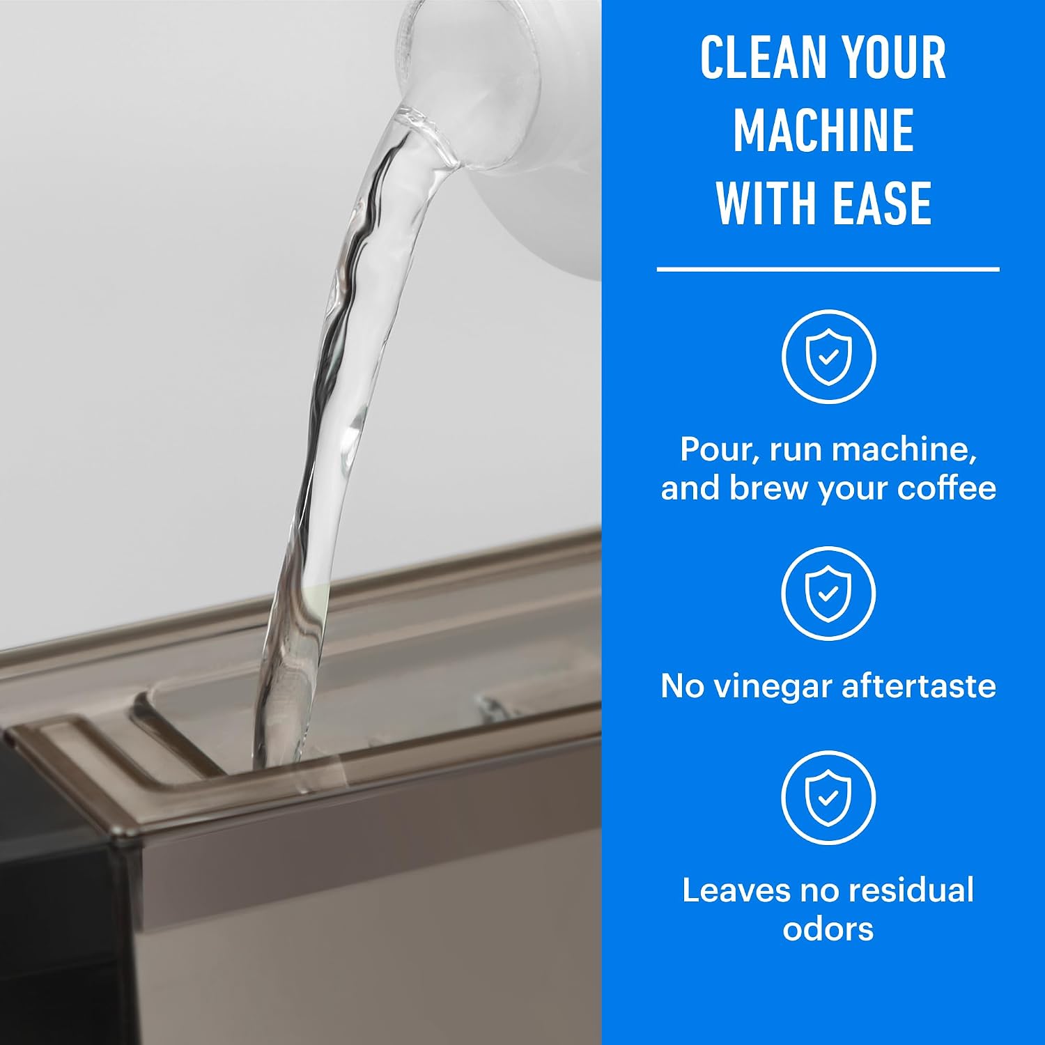 Essential Values Universal Descaling Solution, Made in the USA for Delonghi, Keurig, Breville,Nespresso (2 Uses) Coffee Machine Descaler Cleaner for all Automatic Coffee Makers & Espresso Machines