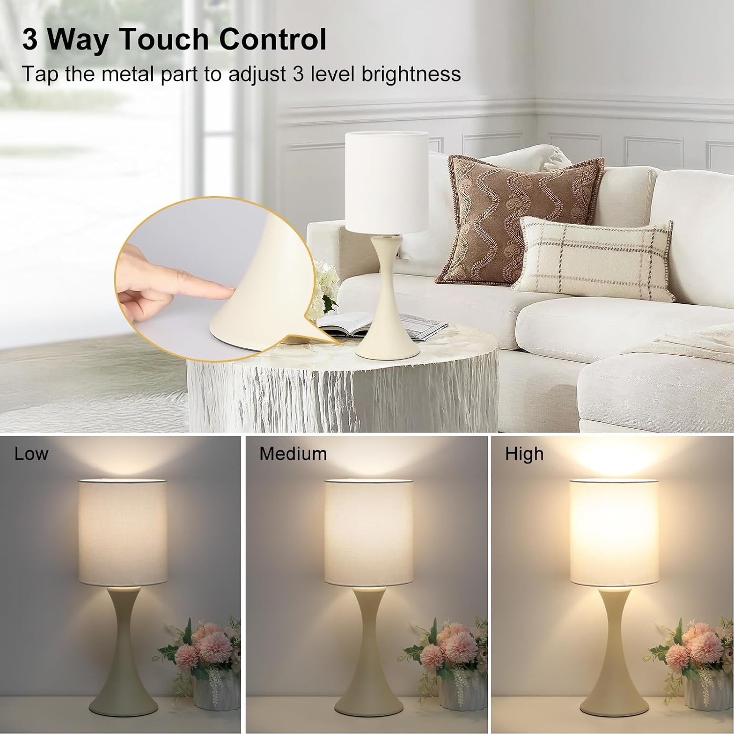 3 Way Touch Control Table Lamp