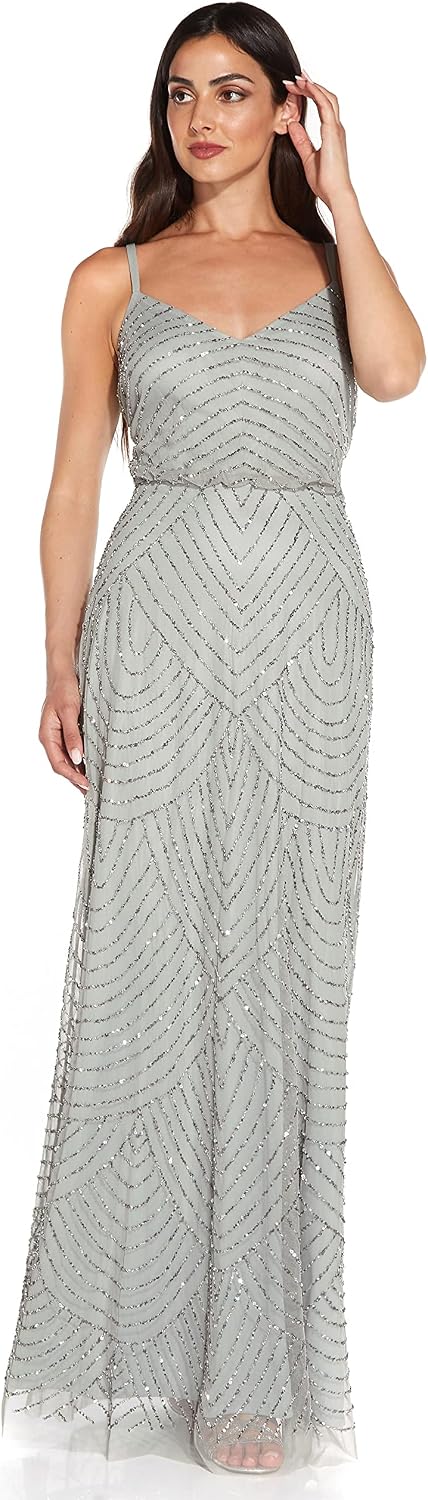 Adrianna Papell Women's Long Blouson Dress