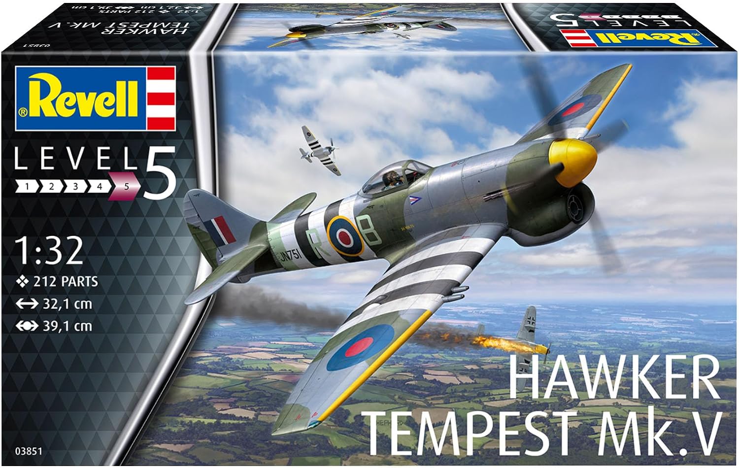 Revell 03851 Hawker Tempest Mk.V 1:32 Scale Unbuilt/Unpainted Plastic Model Kit