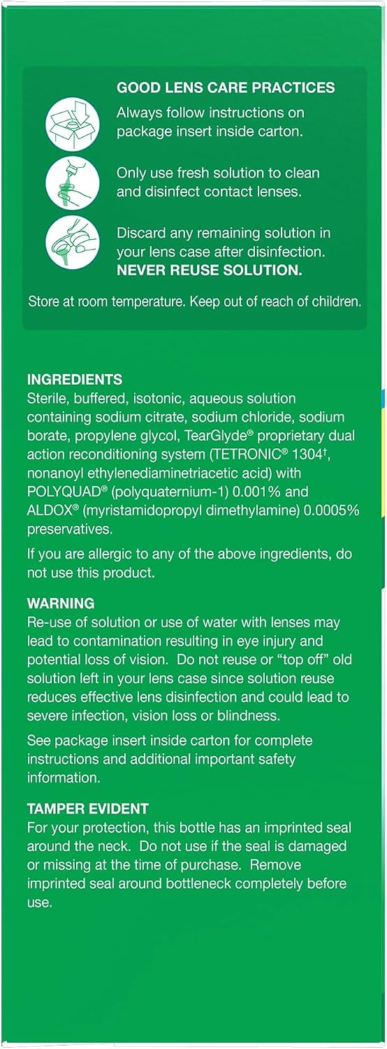 OPTI-FREE Replenish Multi-Purpose Contact Lens Solution, 10 Fl Oz