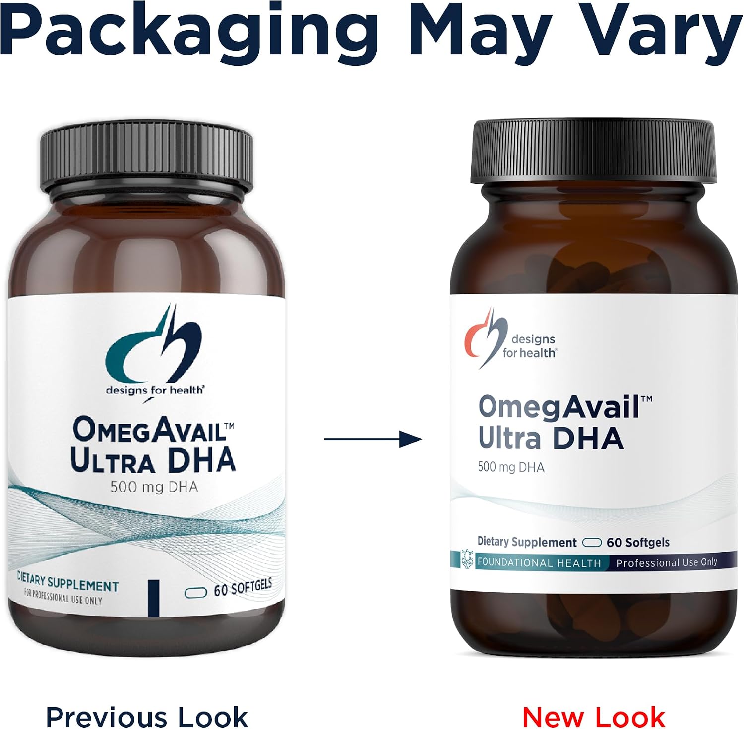 Designs for Health OmegAvail Ultra DHA - Highly Concentrated DHA Triglyceride Fish Oil