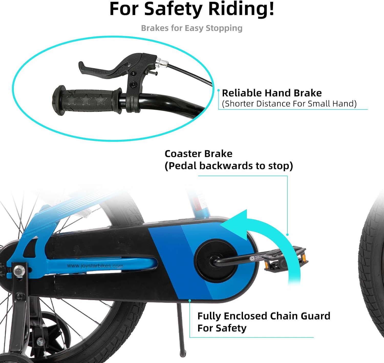 JOYSTAR Whizz 12-20" Kids Bike for Toddler & Kids Ages 2-10Y