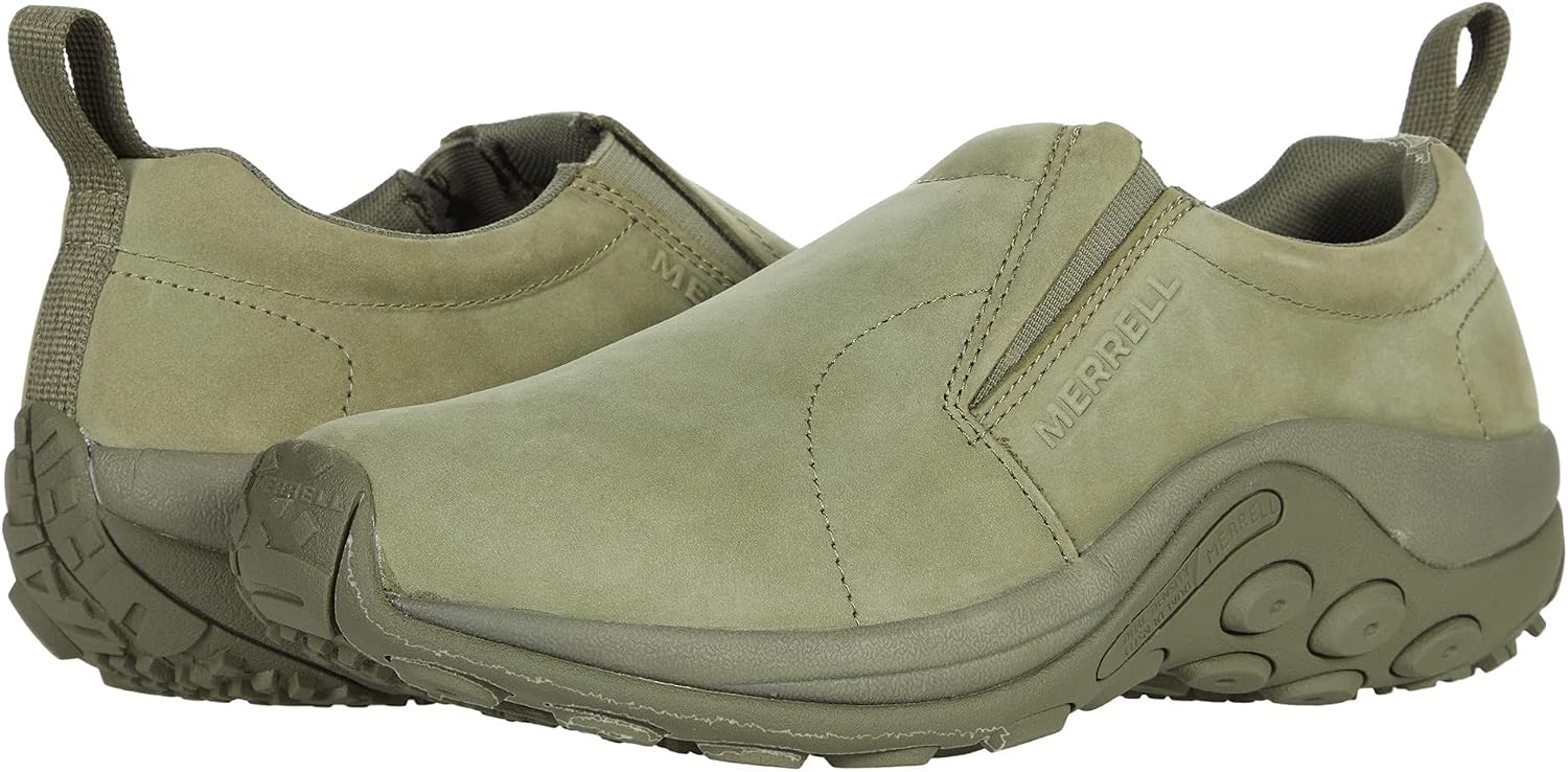 Merrell Mens Jungle Moc Leather Waterproof Ice+Moccasin