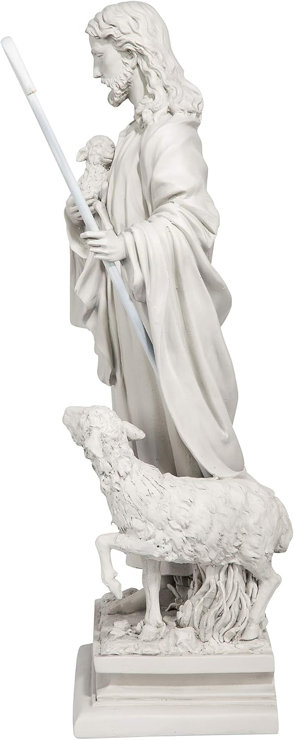 Design Toscano Jesus, The Good Shepherd Garden Statue: Large