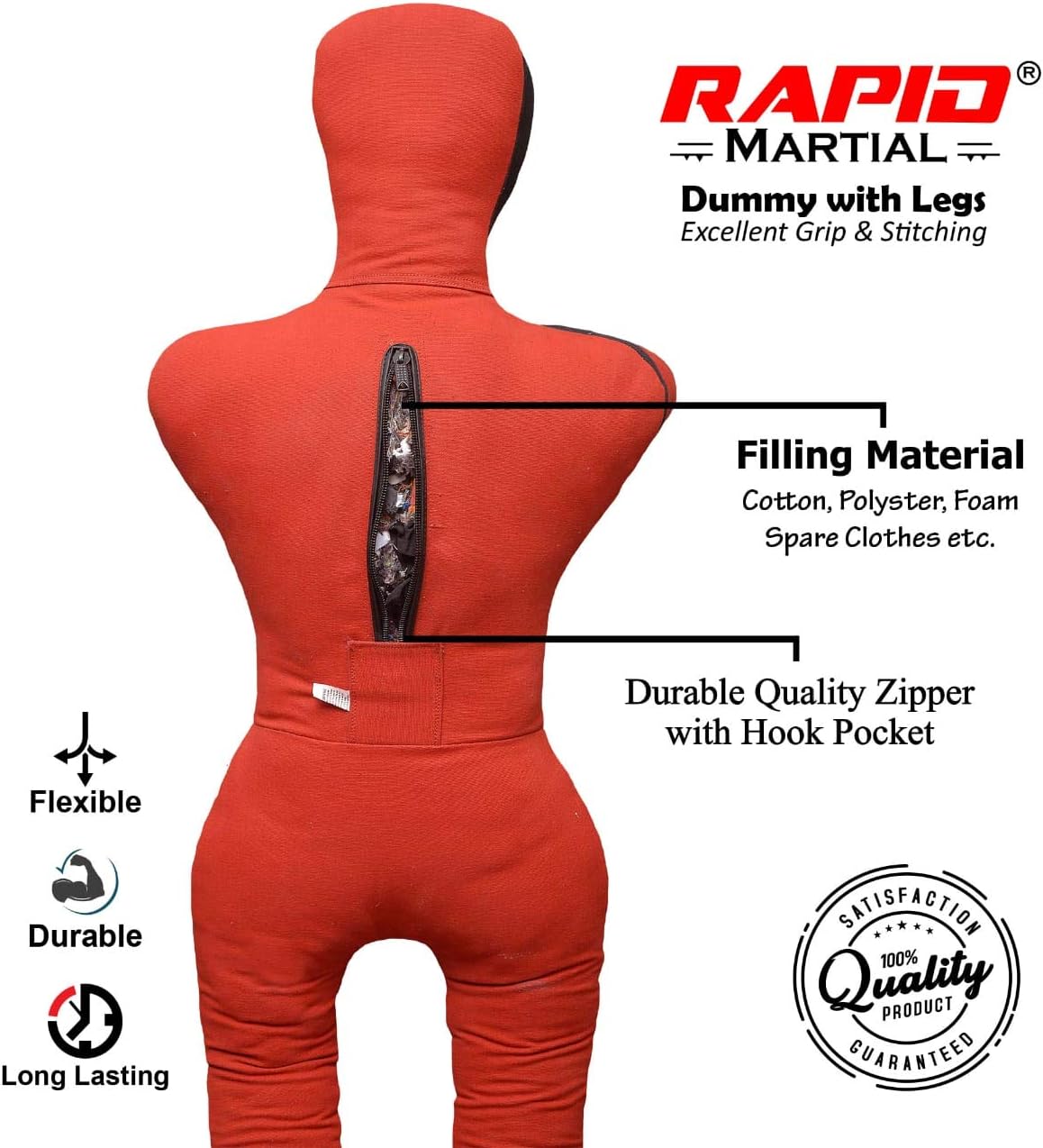 BJJ Wrestling Dummy Punching Bag Submission MMA Brazilian Jiu Jitsu Judo Karate Throwing Boxing Dummy, Dummies 6ft UNFILLED