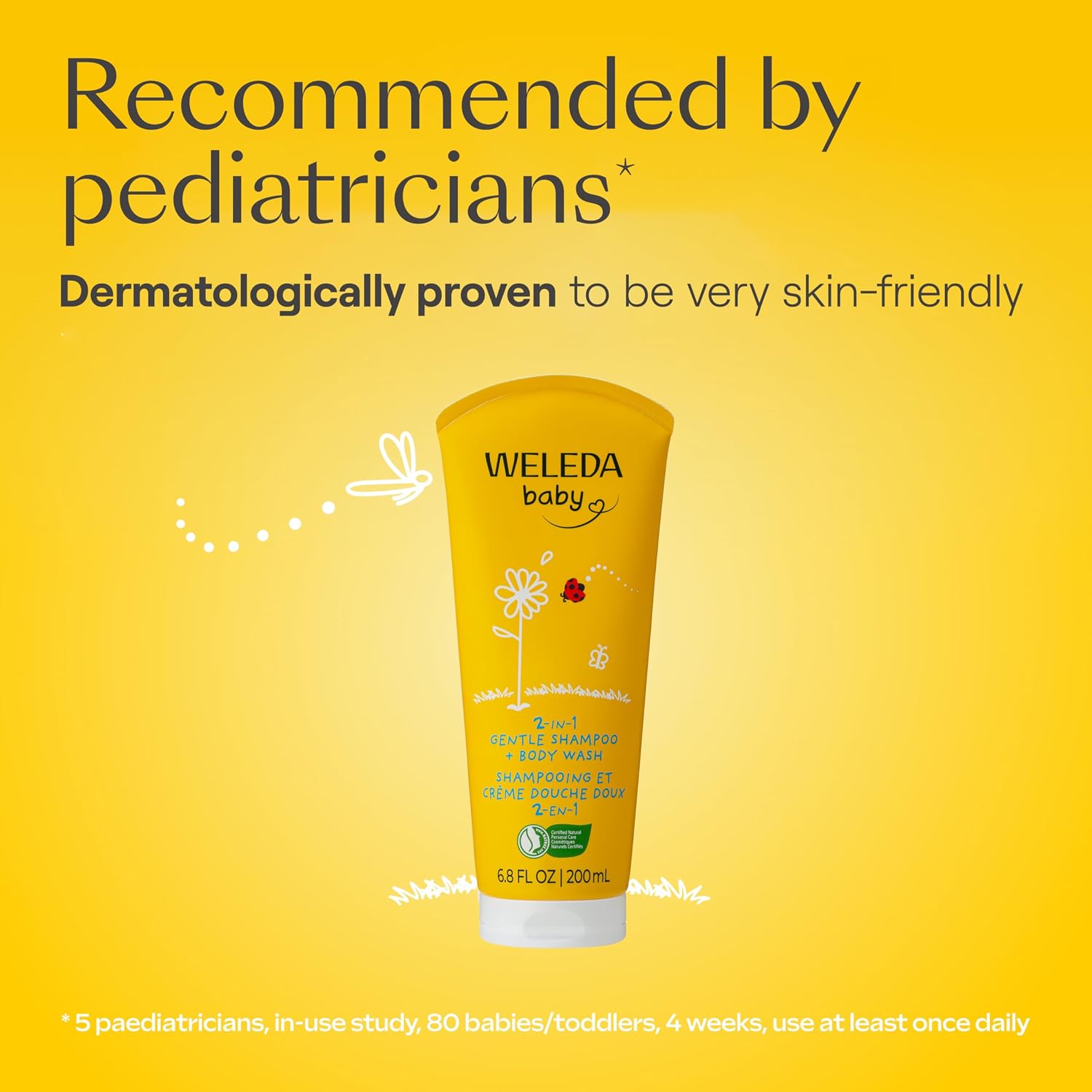 Weleda Baby Calendula Body Lotion and Shampoo-Body Wash Bundle, 6.8 Fluid Ounce (Pack of 2), Plant Rich Baby Care with Calendula and Sweet Almond Oil