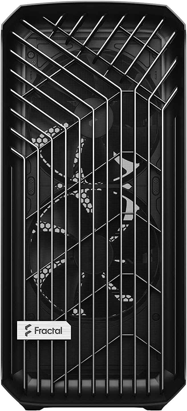 Fractal Design Torrent Black - Light Tint Tempered Glass Side Panel - Open Grille for Maximum air Intake - Two 180mm PWM and Three 140mm Fans