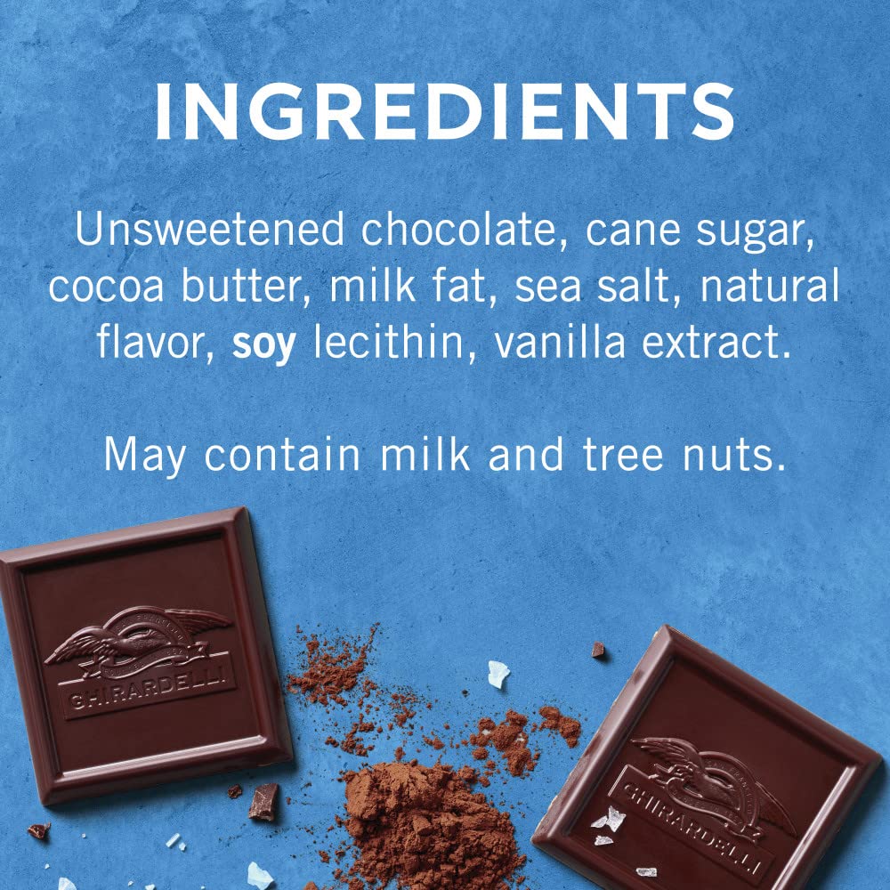 GHIRARDELLI PREMIUM DARK Chocolate Bar, 86% Cacao, 3.17oz Bar, 12 Pack