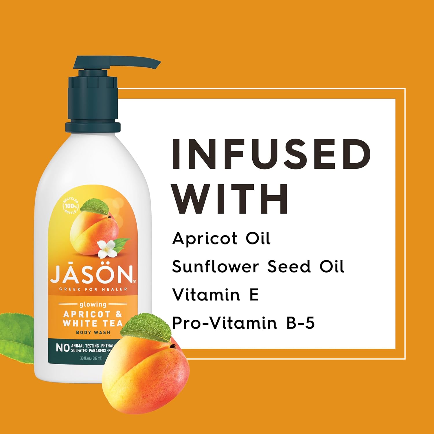 JASON Aloe Vera Shower Gel Body Wash - Soothing, Gentle Clean Feeling, 30 Fluid Ounces