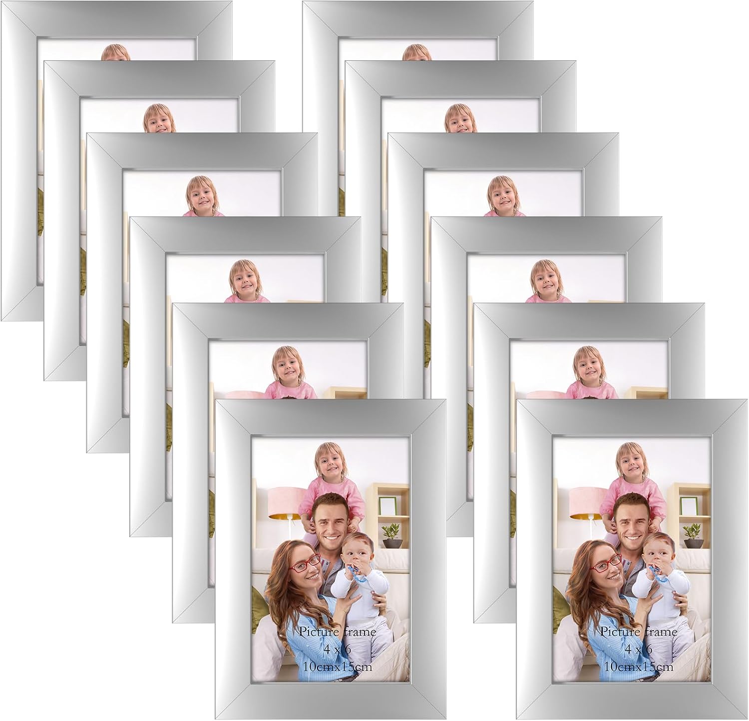 Giftgarden Black 8x10 Picture Frame Bulk, Multi 8 x 10 Photo Frames Set for Wall Hanging or Tabletop, 12 Pack