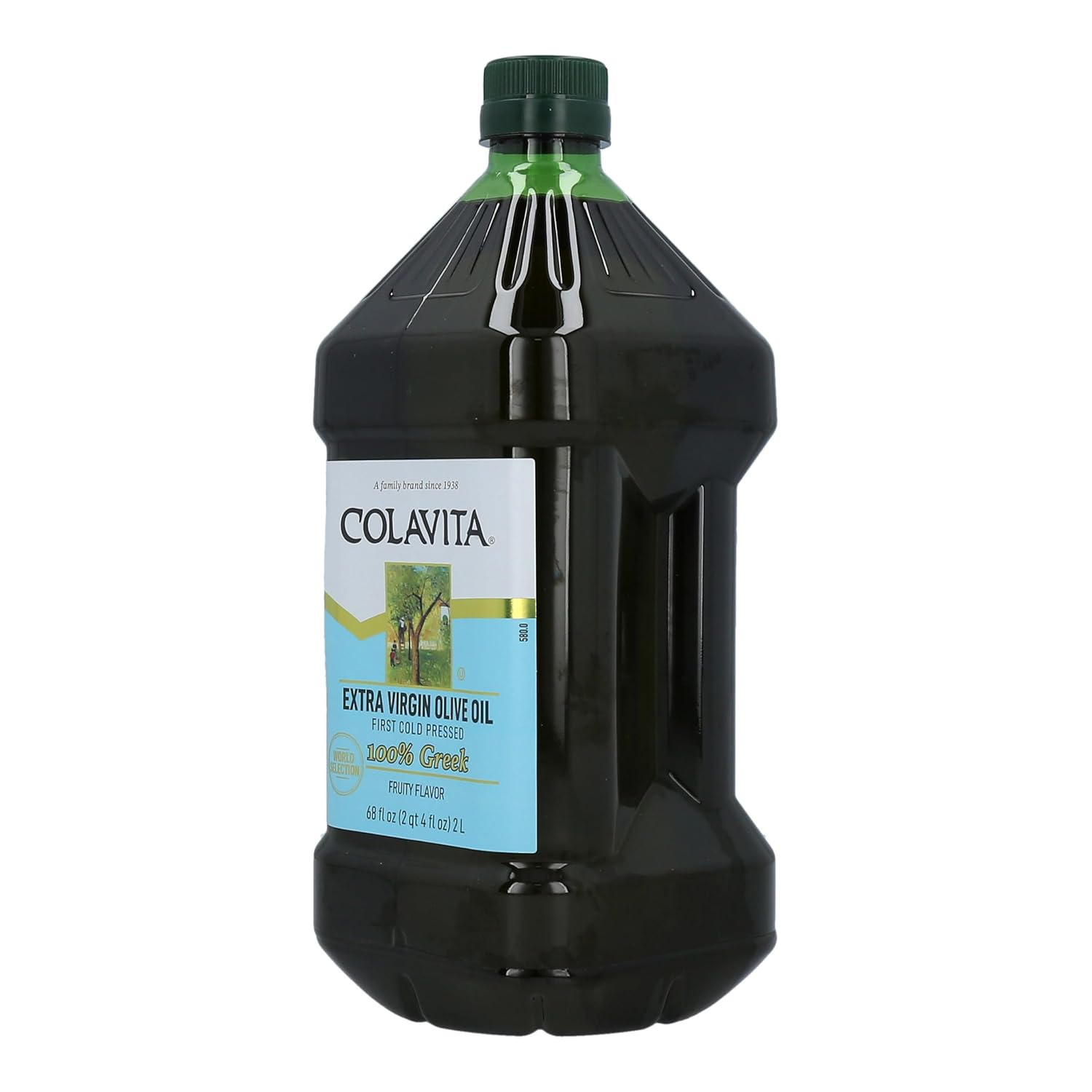 Colavita 100% Greek Extra Virgin Olive Oil, (68 fl oz) Plastic Jug, 2 Liter