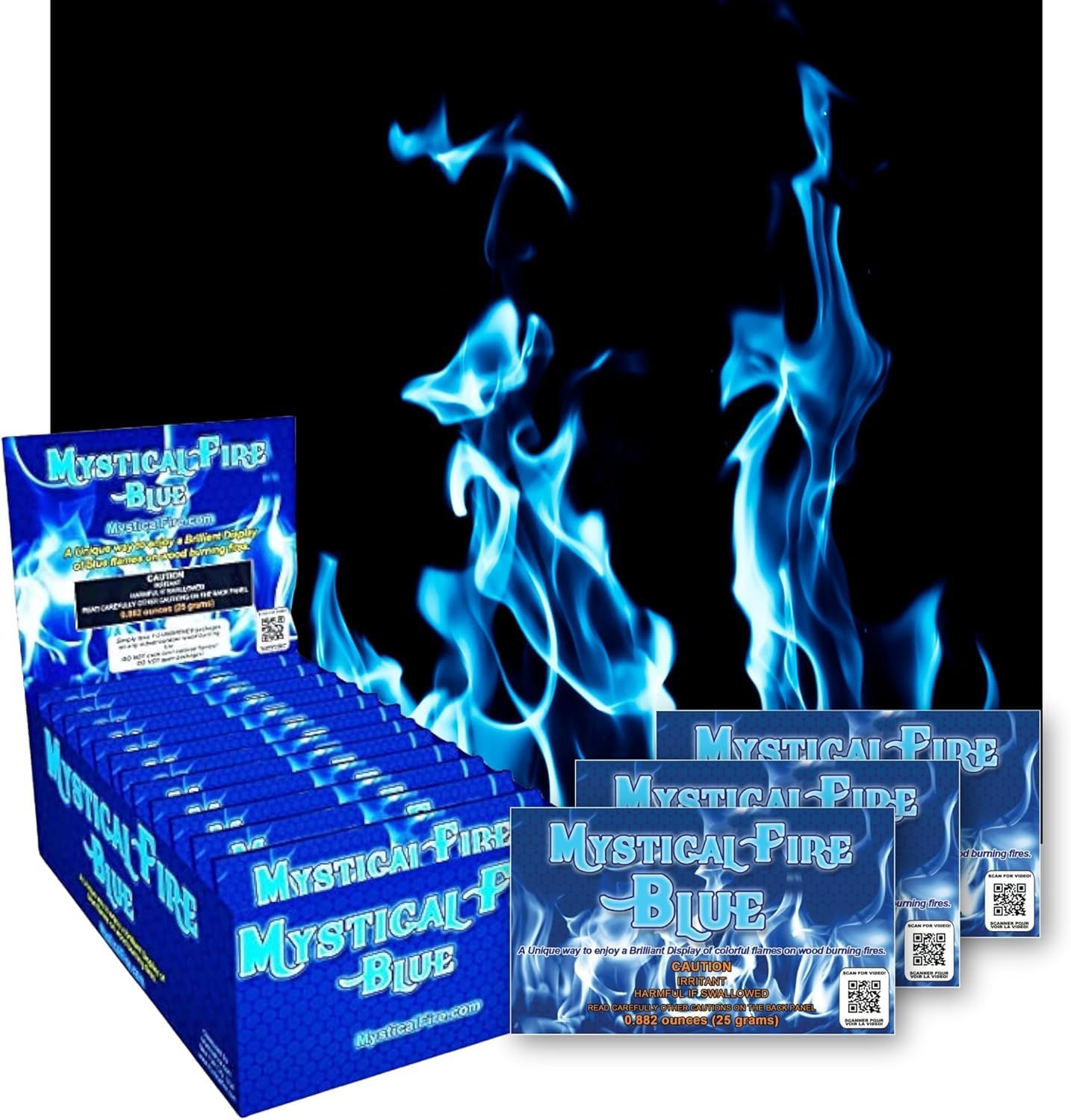 Mystical Fire Blue Fire Color Changing Packets Blue Fire Color Packets 50pk
