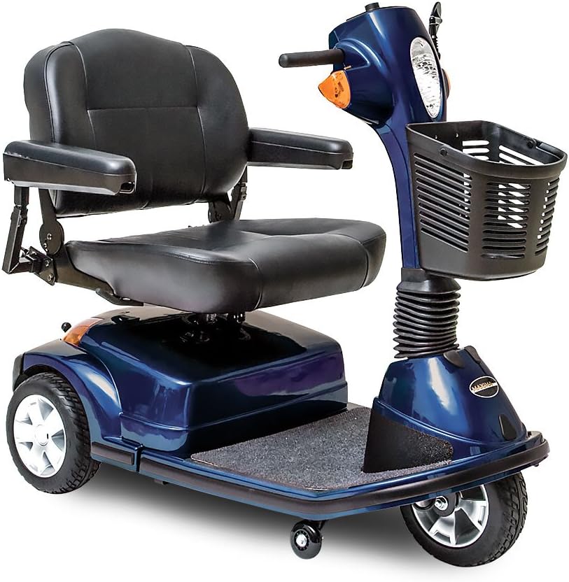 Pride Maxima 3-Wheel Mobility Scooter Red w/ power elevating seat